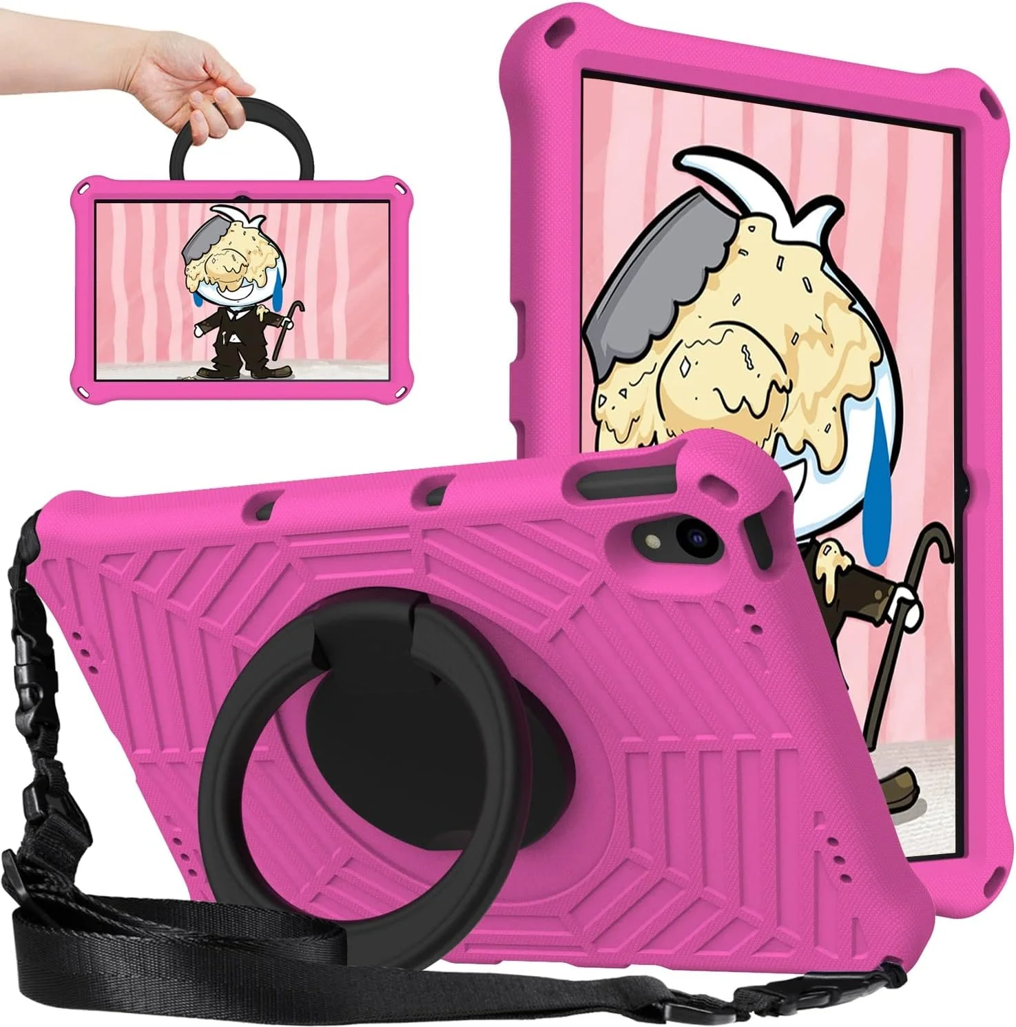 کیف تبلت سازگار با تبلت لنوو P11 مدل 11 اینچی 2020 (TB-J606F / TB-J606X) مناسب کودکان - کیف EVA بادوام، سبک وزن و با قابلیت چرخش 360 درجه کیف تبلت سازگار با تبلت لنوو P11 مدل 11 اینچی 2020 (TB-J606F / TB-J606X) مناسب کودکان - کیف EVA بادوام، سبک وزن و با قابلیت چرخش 360 درجه