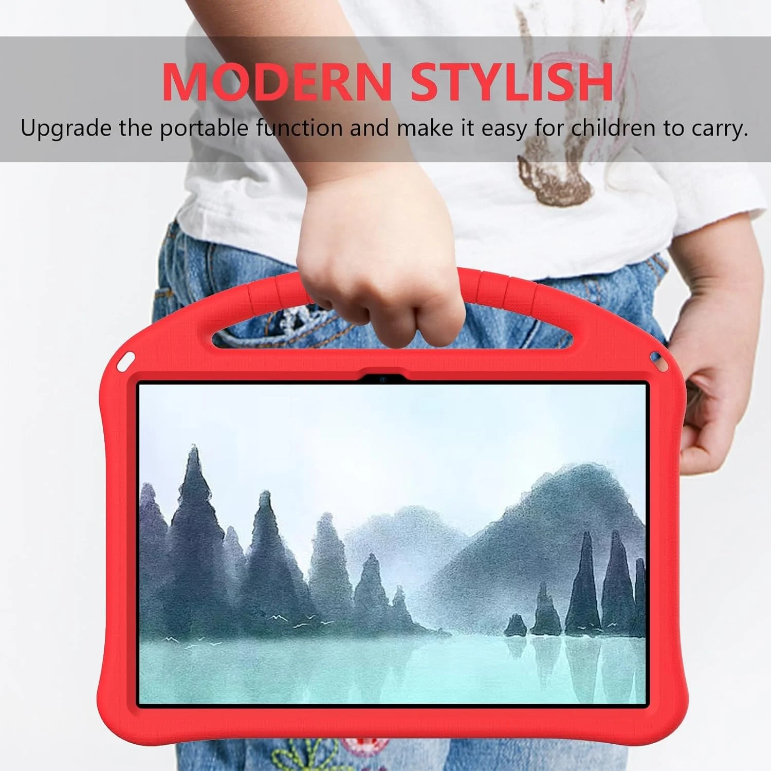 Tablet Cover Kids Case Compatible With Lenovo Tab P12 12.7 inch Case Tablet Case, Shockproof Protective Case, Dropproof Impact Resistance Protective Handle Stand Cover with Shoulder Strap Tablet Home( Tablet Cover Kids Case Compatible With Lenovo Tab P12 12.7 inch Case Tablet Case, Shockproof Protective Case, Dropproof Impact Resistance Protective Handle Stand Cover with Shoulder Strap Tablet Home(