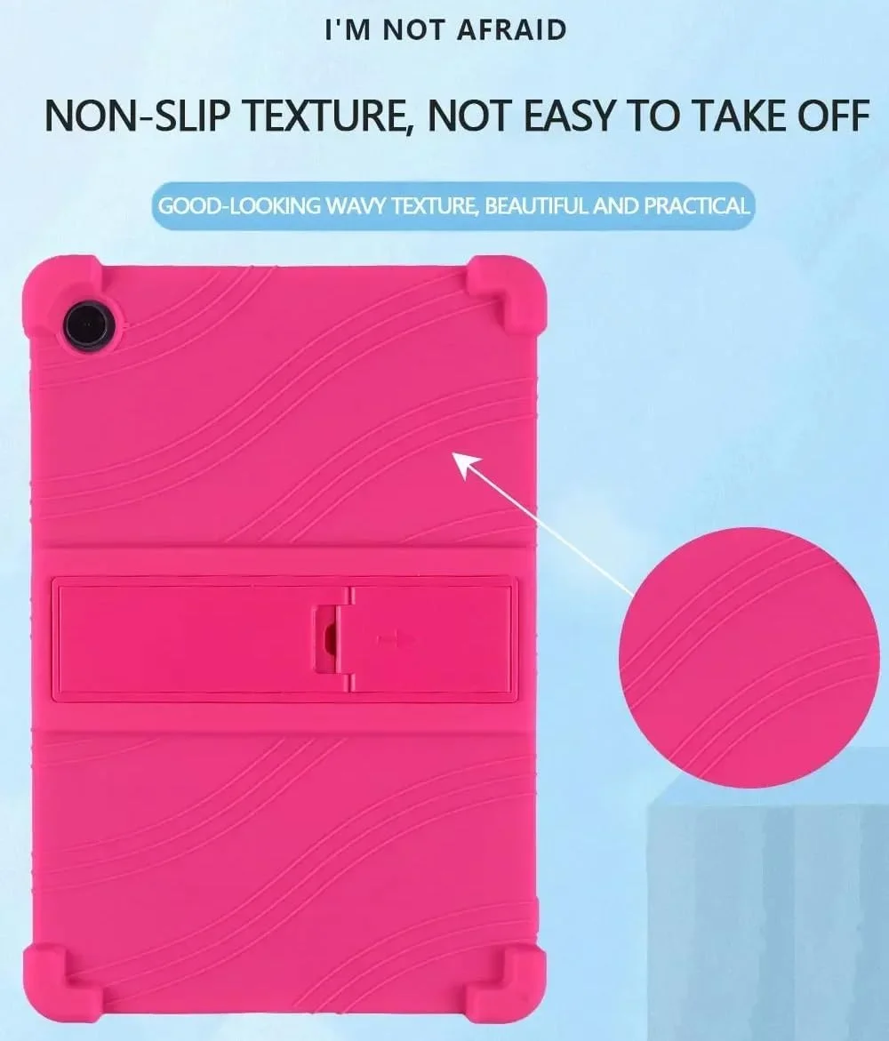 کاور تبلت گرواتری مناسب برای تبلت لنوو تب K10 نسل 2 (2025) 10.1 اینچی مدل TB311FU [مناسب کودکان] کاور سیلیکونی نرم با گوشه‌های ضخیم و مقاوم در برابر ضربه به همراه استند چند زاویه‌ای (رنگی)