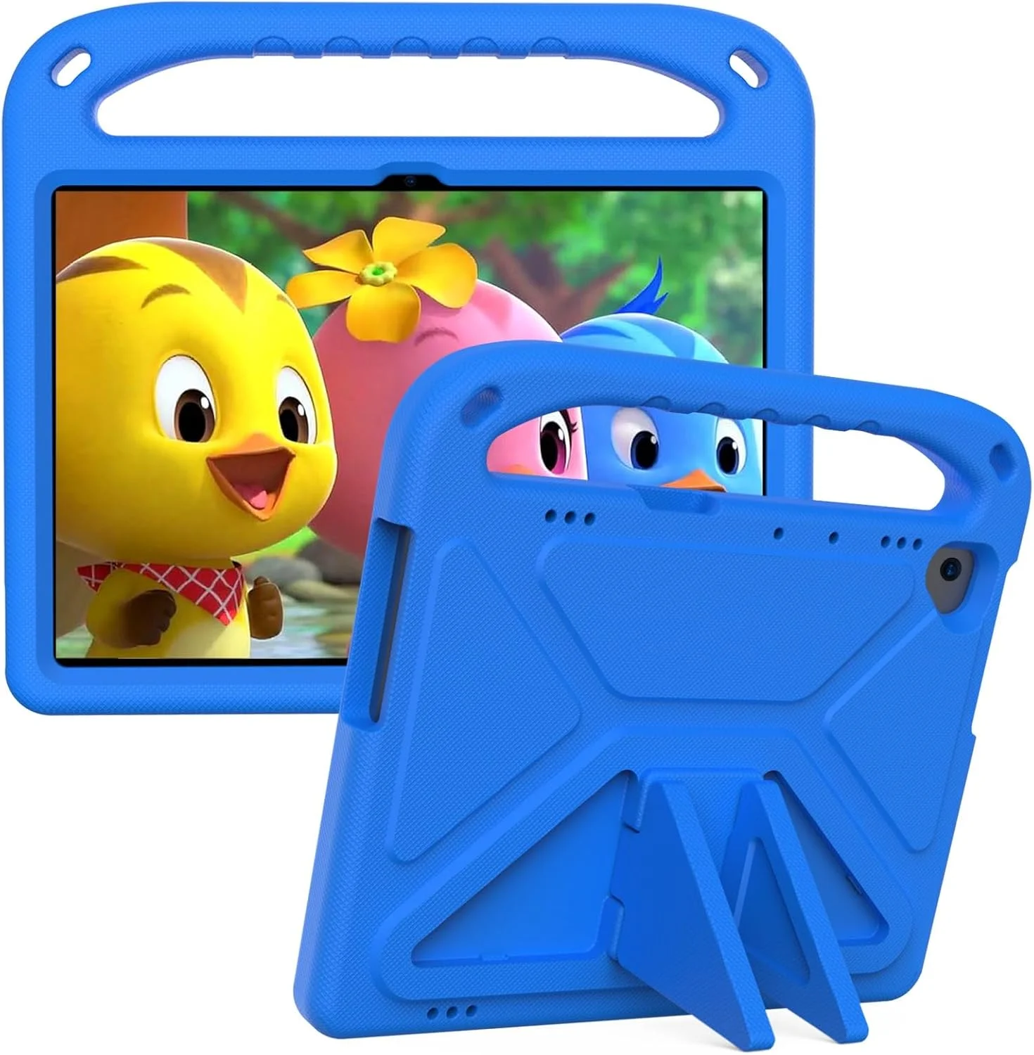 کیف محافظ تبلت سازگار با لنوو تب M10 TB-X505F/TB-X605F (10.1 اینچ)، سازگار با هوآوی MediaPad T5 10.1 اینچ، سبک وزن EVA ضد ضربه، کیف محافظ تبلت مناسب منزل (آبی)