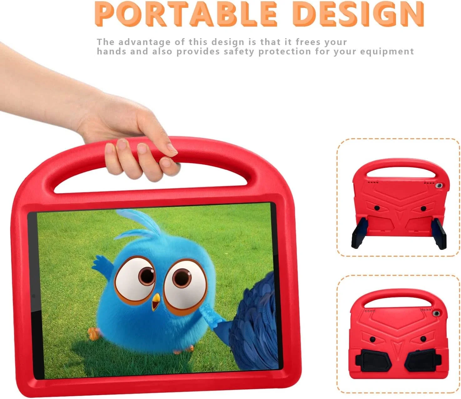 کیف تبلت سازگار با تبلت لنوو M10 HD Card.PLUS (نسل دوم) 10.3 2020 (X606F)، کیف سیلیکونی سازگار با کودکان، ضد ضربه