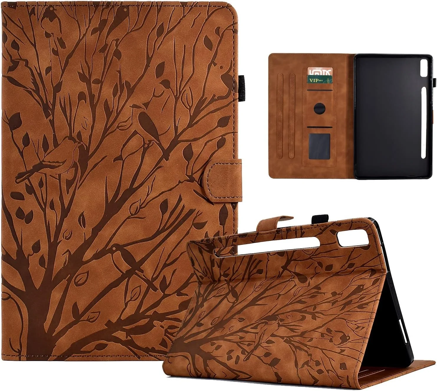 کیف تبلت طرح قدیمی سازگار با تبلت Lenovo Tab P11 Pro Gen 2/Pad Pro 2022، کاور 11.2 اینچی، چرم PU با کیفیت، قابلیت تنظیم زاویه دید به همراه حالت خواب و بیدار شدن خودکار (رنگ: قهوه ای) کیف تبلت طرح قدیمی سازگار با تبلت Lenovo Tab P11 Pro Gen 2/Pad Pro 2022، کاور 11.2 اینچی، چرم PU با کیفیت، قابلیت تنظیم زاویه دید به همراه حالت خواب و بیدار شدن خودکار (رنگ: قهوه ای)