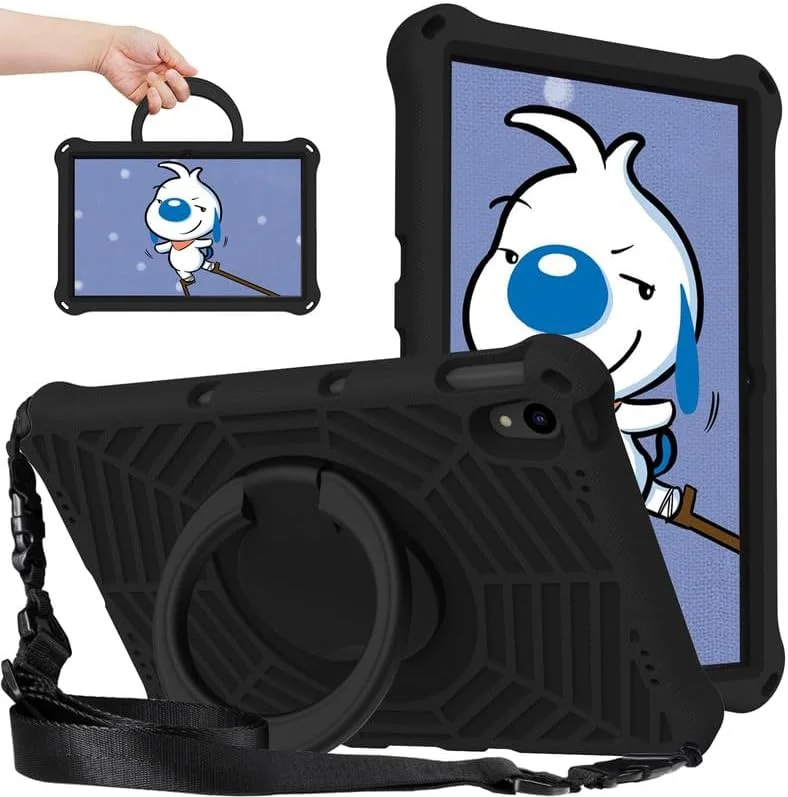 کیف تبلت کودکانه Nikaque مناسب برای Lenovo Tab M10 Plus نسل 3، 10.6 اینچی، فوم EVA با طرح تار عنکبوت، دارای پایه حلقه ای و بند شانه ای، مناسب برای Lenovo Tab M10 Plus 3rd TB-125F/128F، مشکی کیف تبلت کودکانه Nikaque مناسب برای Lenovo Tab M10 Plus نسل 3، 10.6 اینچی، فوم EVA با طرح تار عنکبوت، دارای پایه حلقه ای و بند شانه ای، مناسب برای Lenovo Tab M10 Plus 3rd TB-125F/128F، مشکی