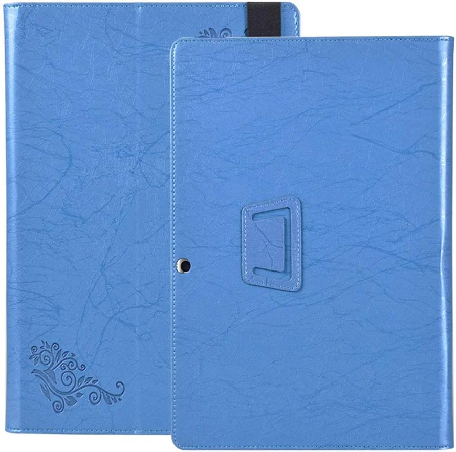 کیف تبلت Zshion برای Lenovo Miix 520، طرح چاپی چرمی PU با قابلیت استند برای Lenovo Miix520 12.2 اینچ (آبی)