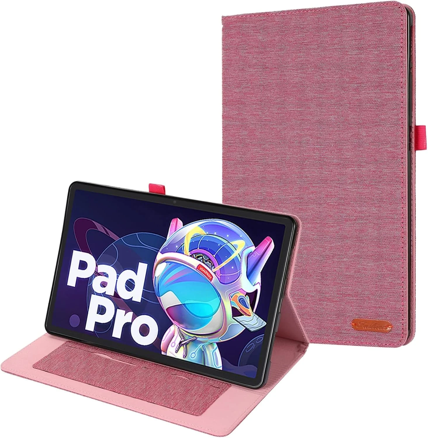 کیف تبلت چرمی پارچه ای ZZjingli برای Lenovo Tab P11 Pro (مشکی)(آبی)(قرمز) و غیره (رنگ: قرمز رز)