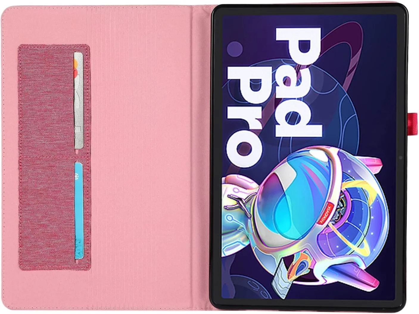 کیف تبلت چرمی پارچه ای ZZjingli برای Lenovo Tab P11 Pro (مشکی)(آبی)(قرمز) و غیره (رنگ: قرمز رز) کیف تبلت چرمی پارچه ای ZZjingli برای Lenovo Tab P11 Pro (مشکی)(آبی)(قرمز) و غیره (رنگ: قرمز رز)