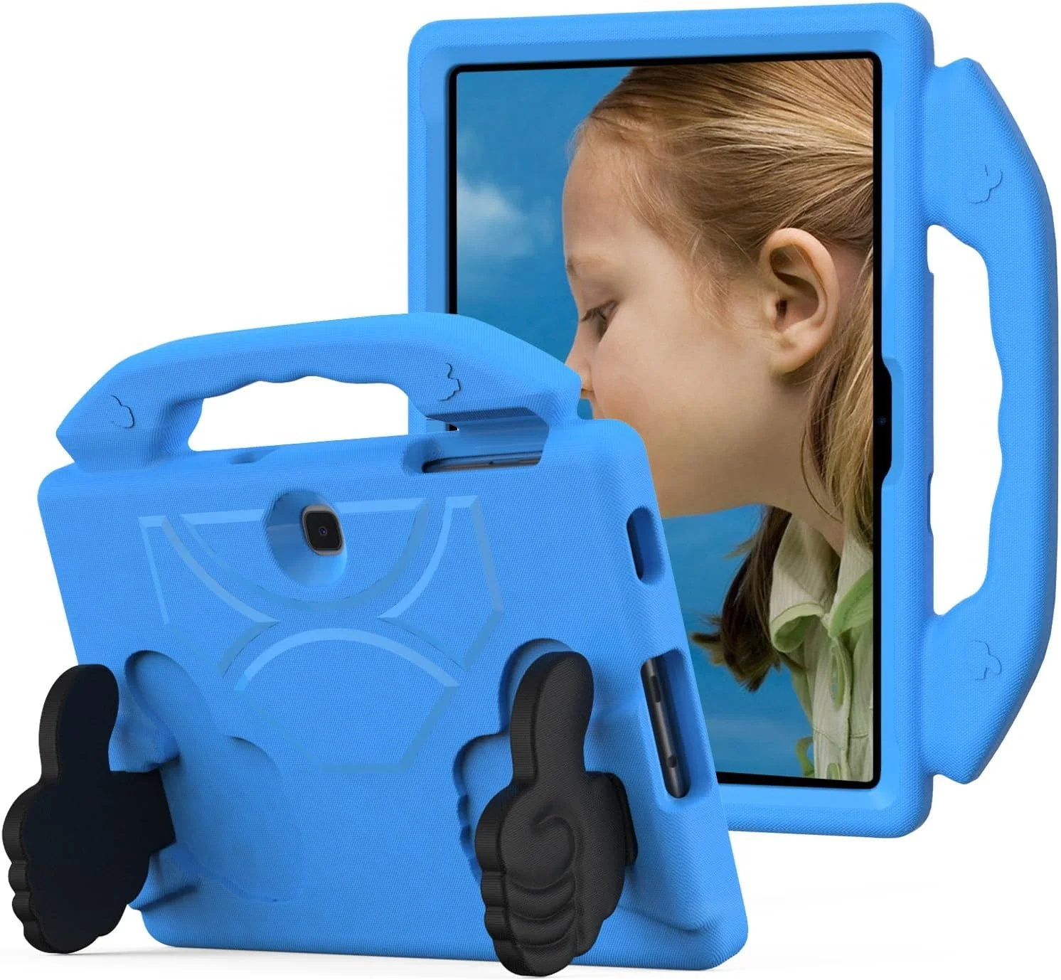 کیف تبلت مسافرتی سازگار با تبلت Lenovo Tab P11 (نسل دوم) TB-350 11.5 اینچی برای کودکان، سبک وزن، کیف محافظ EVA مقاوم در برابر ضربه با پایه برای کودکان. محافظت از تبلت