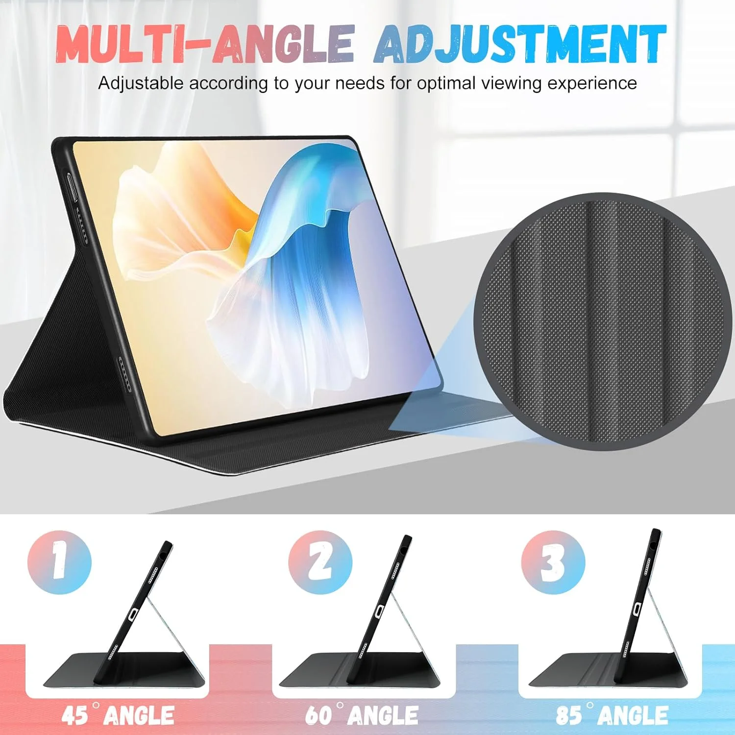 کاور محافظ LISEVO مناسب برای تبلت لنوو P11 Gen 2، کاور فانتزی و زیبا برای تبلت لنوو تب P11 نسل 2 با سایز 11.5 اینچ مدل 2023، طراحی خواب/بیدار خودکار، طرح گلدار