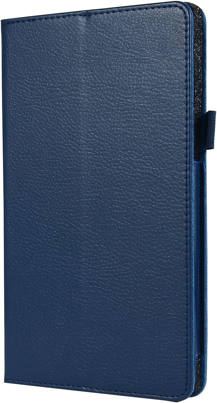 کیف تبلت چرمی بافت دار RRXYHK سازگار با تبلت Lenovo Tab E8 TB-8304F، محافظ تاشو باریک، ضد ضربه با محافظ نگهدارنده (آبی تیره) کیف تبلت چرمی بافت دار RRXYHK سازگار با تبلت Lenovo Tab E8 TB-8304F، محافظ تاشو باریک، ضد ضربه با محافظ نگهدارنده (آبی تیره)