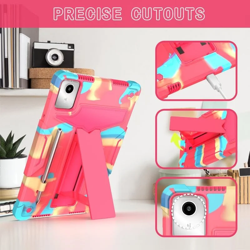 کاور تبلت لناوو تب M11 مدل 11 اینچی 2024 (TB-330FU) برند Nikaque، دارای پایه داخلی، سه لایه مقاوم در برابر ضربه، پوشش محافظ کامل، طرح رنگین کمان رز کاور تبلت لناوو تب M11 مدل 11 اینچی 2024 (TB-330FU) برند Nikaque، دارای پایه داخلی، سه لایه مقاوم در برابر ضربه، پوشش محافظ کامل، طرح رنگین کمان رز