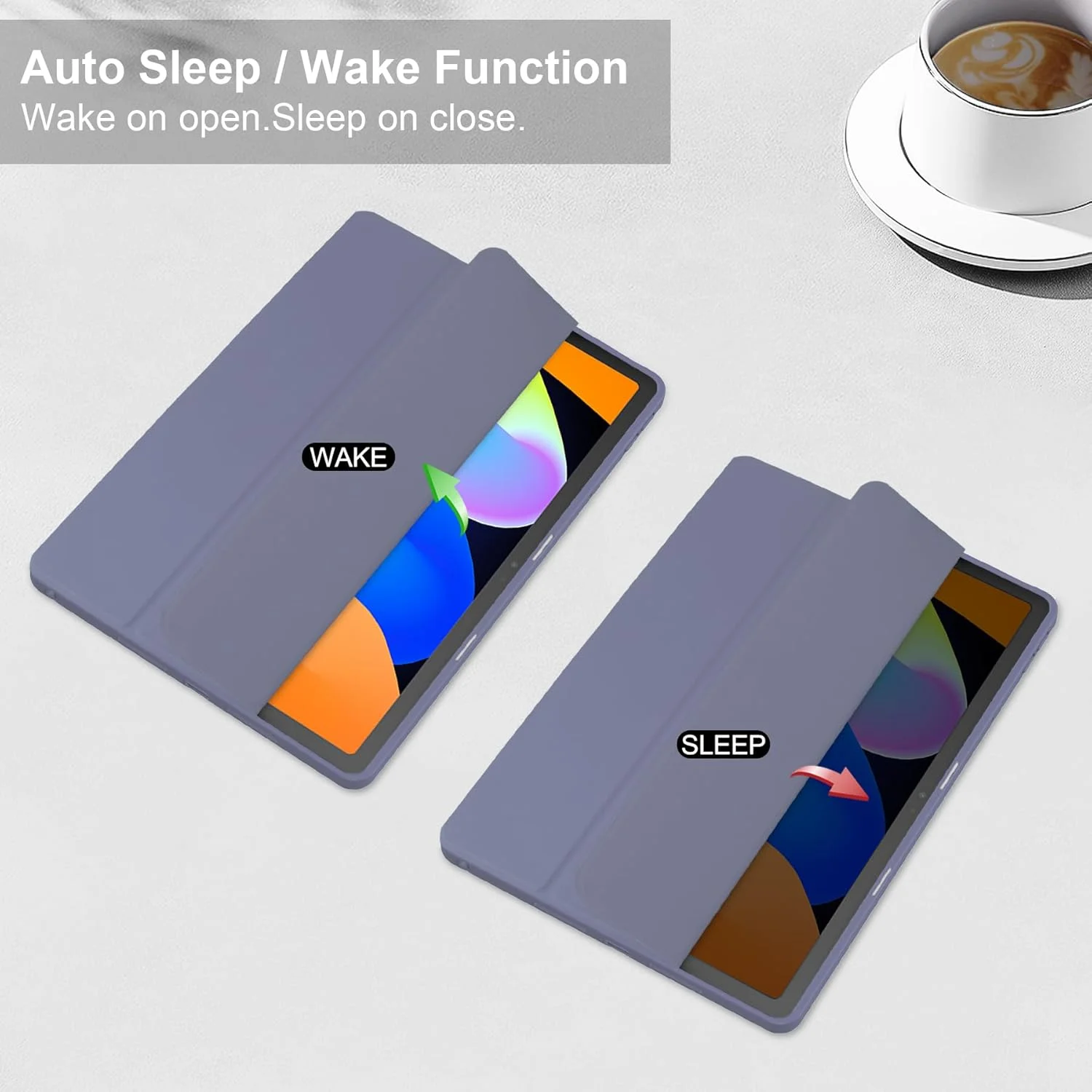 کیف تبلت Gruattreay برای لنوو Idea Tab 11 اینچ 2025 (TB336ZU/TB336FU)، کیف چرمی سه تایی با قابلیت بیدار شدن/خواب خودکار، قاب پشتی شفاف اکریلیک، دارای جای مداد (بنفش) کیف تبلت Gruattreay برای لنوو Idea Tab 11 اینچ 2025 (TB336ZU/TB336FU)، کیف چرمی سه تایی با قابلیت بیدار شدن/خواب خودکار، قاب پشتی شفاف اکریلیک، دارای جای مداد (بنفش)