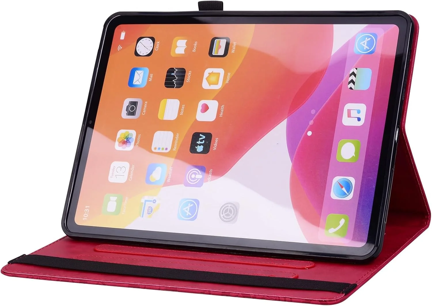 کیف تبلت سازگار با Lenovo Tab M11/Lenovo Xiaoxin Pad 2024 11.0 اینچ TB330F، باریک، سبک وزن، چرم PU منقوش، کیف تبلت با قابلیت استند و جای کارت، محافظ تبلت (قرمز) کیف تبلت سازگار با Lenovo Tab M11/Lenovo Xiaoxin Pad 2024 11.0 اینچ TB330F، باریک، سبک وزن، چرم PU منقوش، کیف تبلت با قابلیت استند و جای کارت، محافظ تبلت (قرمز)