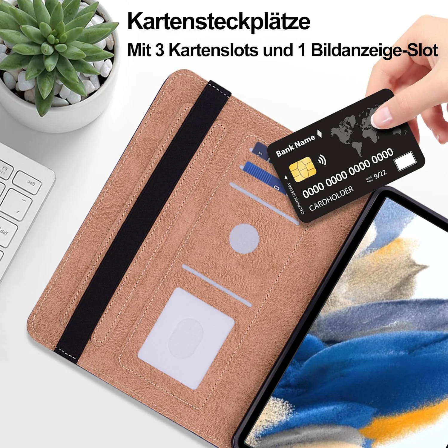 کیف تبلت BOLELAW مناسب برای لنوو تب M11 11 اینچ 2024، کیف چرمی PU با جای قلم، جای کارت، عملکرد استند، کیف تاشو برای کیف تبلت لنوو تب M11، گل بنفش و Kingdee