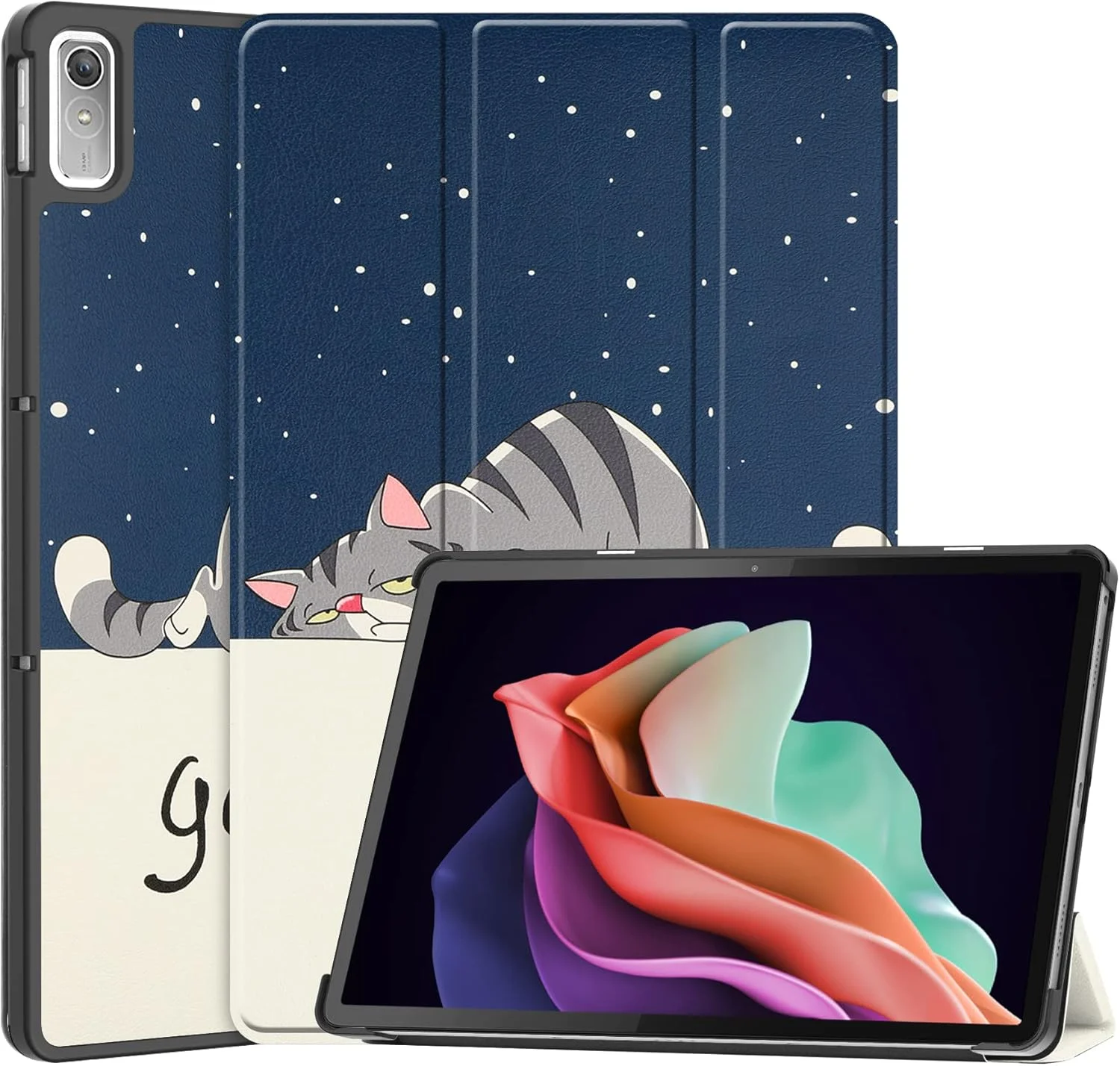 کیف تبلت RanTuo برای لنوو پد پلاس 2023، چرم PU، سبک و نازک، ضد آب، ضد گرد و غبار، قاب محافظ ضد افتادن برای لنوو پد پلاس 2023. (گربه تنبل) کیف تبلت RanTuo برای لنوو پد پلاس 2023، چرم PU، سبک و نازک، ضد آب، ضد گرد و غبار، قاب محافظ ضد افتادن برای لنوو پد پلاس 2023. (گربه تنبل)