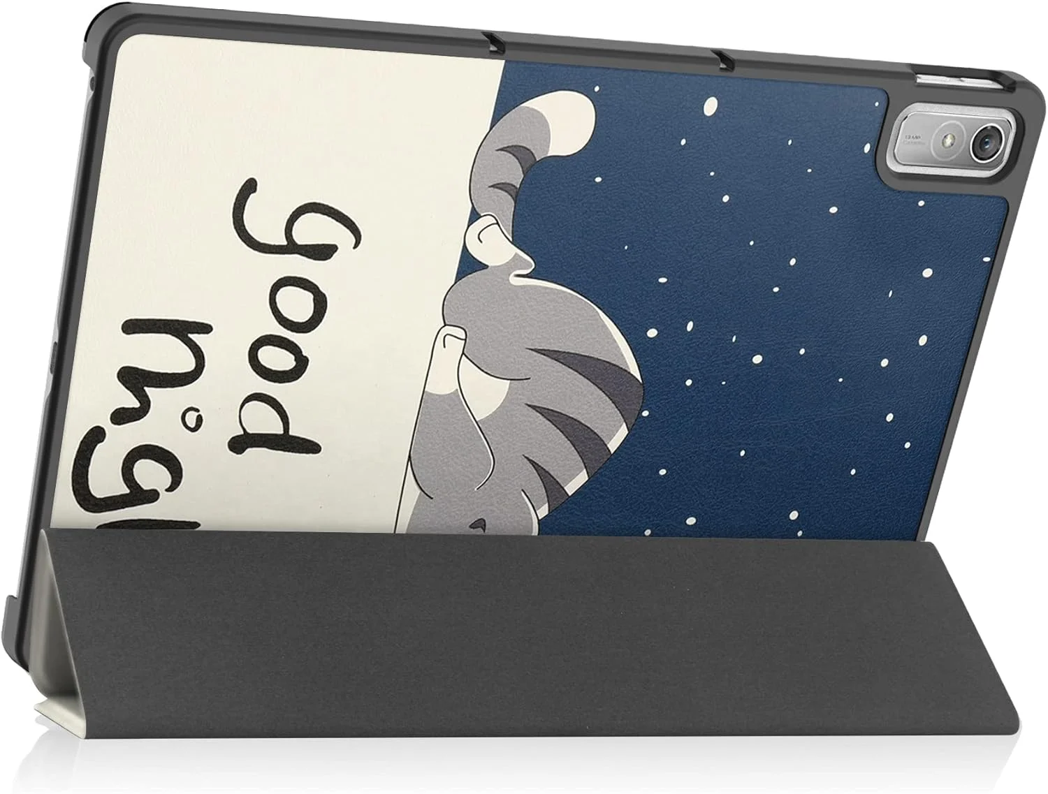 کیف تبلت RanTuo برای لنوو پد پلاس 2023، چرم PU، سبک و نازک، ضد آب، ضد گرد و غبار، قاب محافظ ضد افتادن برای لنوو پد پلاس 2023. (گربه تنبل)