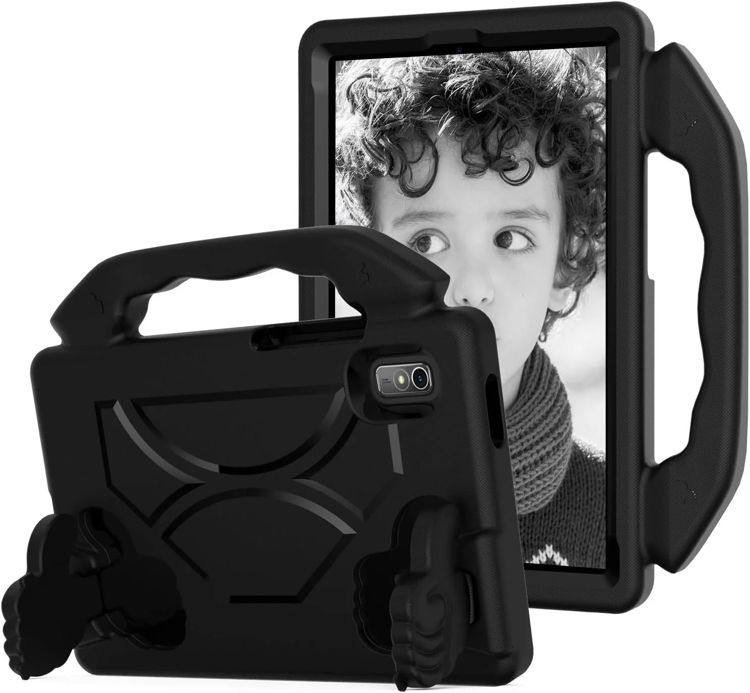 کیف تبلت کودکانه مناسب برای تبلت لنوو تب M9 با صفحه نمایش 9.0 اینچ (مدل TB-310FU، عرضه شده در سال 2023)، سبک، ضد ضربه، محافظ، دارای استند و دسته، مناسب برای کودکان، محافظ تبلت