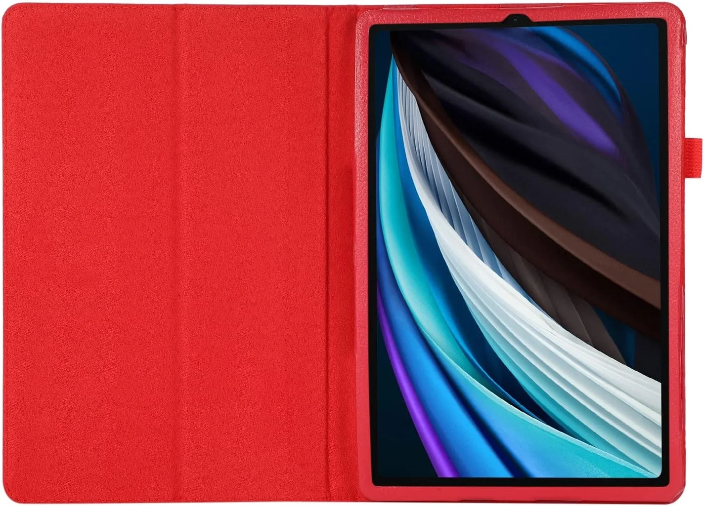 کیف تبلت چرمی بافت دار سازگار با تبلت لنوو تب 8504، محافظ تاشو باریک، محافظ ضد ضربه با نگهدارنده (قرمز) کیف تبلت چرمی بافت دار سازگار با تبلت لنوو تب 8504، محافظ تاشو باریک، محافظ ضد ضربه با نگهدارنده (قرمز)