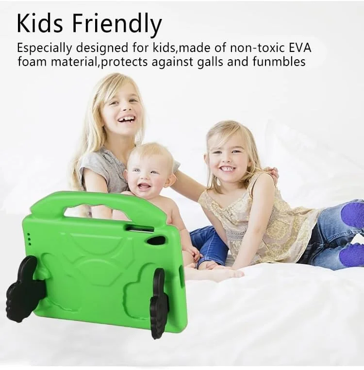 کیف تبلت مناسب برای تبلت لنوو تب M10 HD (نسل دوم) 10.1 اینچی TB-306X/X306F برای کودکان، سبک وزن، ضد ضربه، محافظ، با پایه و دسته، مناسب برای کودکان. محافظت