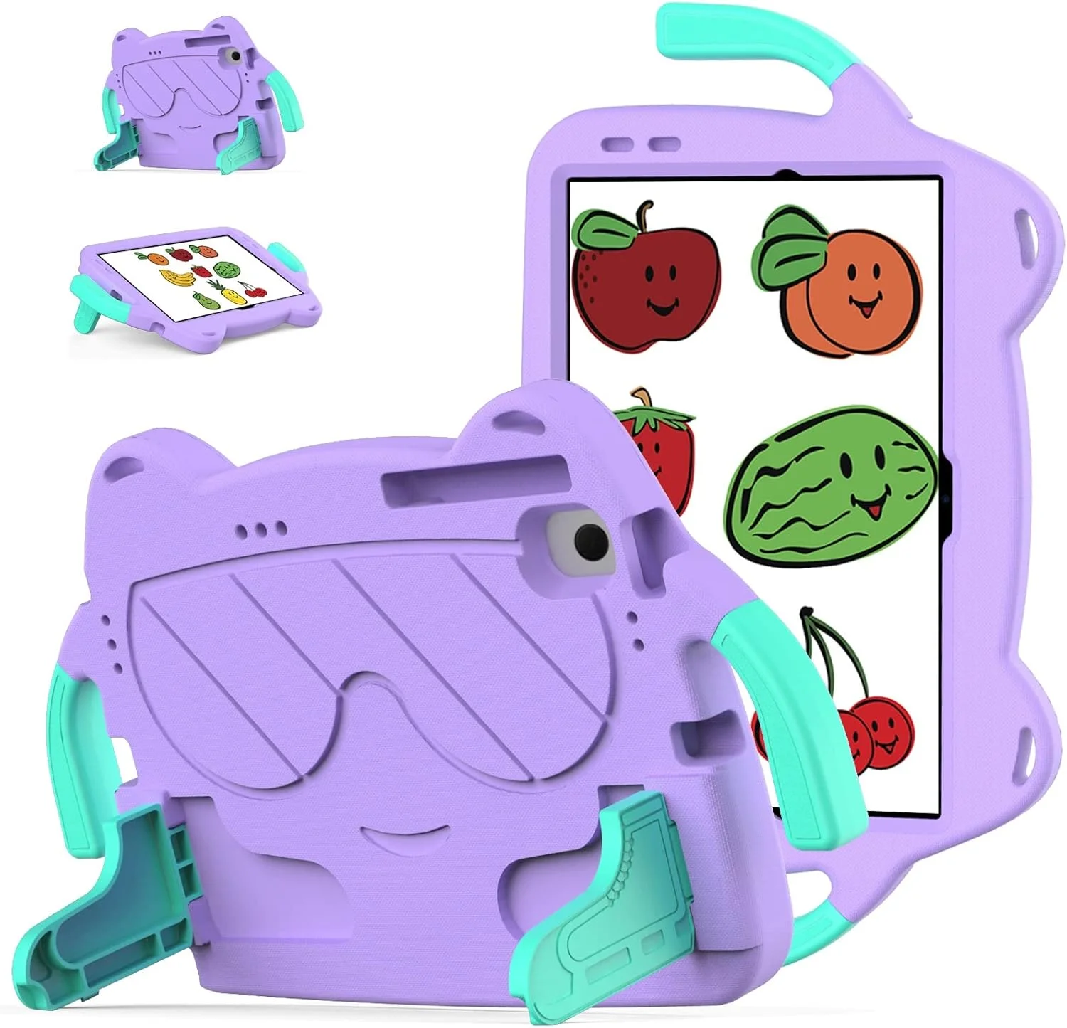 کیف تبلت مسافرتی سازگار با کودکان، سازگار با لنوو تب M10 پلاس (نسل 3) 10.61 اینچ (TB-125FU TB-128FU)، کاور مقاوم در برابر ضربه