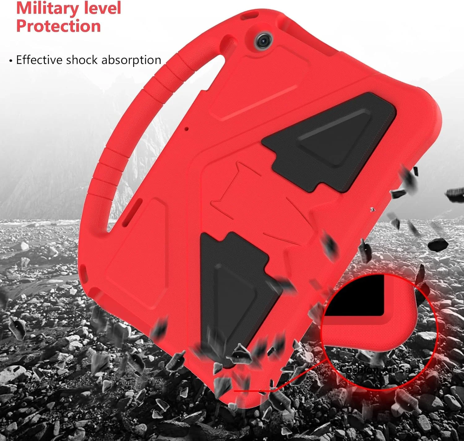 کیف تبلت مناسب برای کودکان، سازگار با تبلت لنوو تب M10 نسل سوم 10.1 اینچ TB328FU /TB328XU (2022)، کیف محافظ تبلت، پایه محافظ ضد ضربه