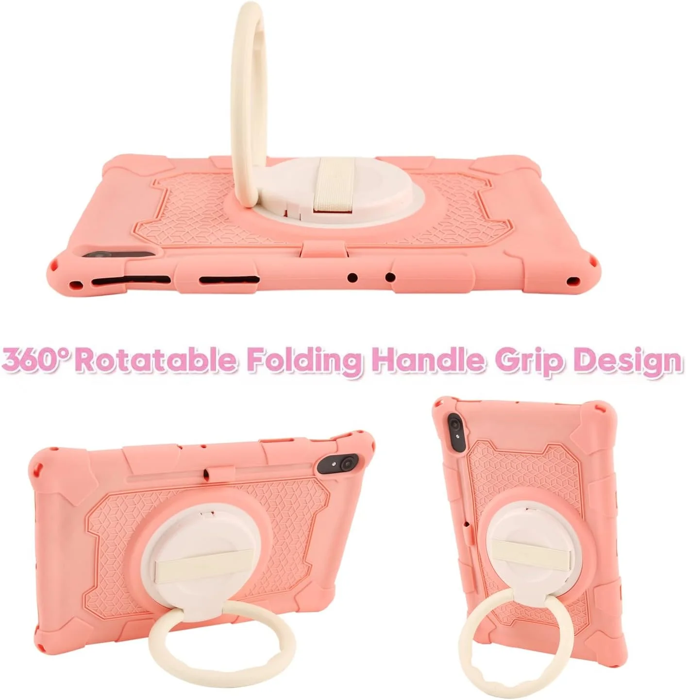 کیف تبلت مسافرتی سازگار با کودکان، مناسب برای تبلت لنوو تب P11 2020 (TB-J606F) و تب P11 پلاس 2021 (TB-J616F/J607F)، کیف سیلیکونی نرم و سبک وزن، با بند شانه