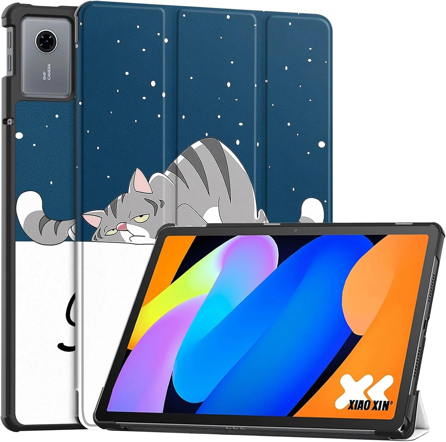 کیف تبلت Gruattreay برای لنوو Idea Tab 11 اینچ 2025 (TB336ZU/TB336FU)، کیف چرمی PU سه تایی تاشو سبک وزن، کاور محافظ ضد ضربه با قابلیت بیدار شدن/خواب خودکار (گربه تنبل) کیف تبلت Gruattreay برای لنوو Idea Tab 11 اینچ 2025 (TB336ZU/TB336FU)، کیف چرمی PU سه تایی تاشو سبک وزن، کاور محافظ ضد ضربه با قابلیت بیدار شدن/خواب خودکار (گربه تنبل)