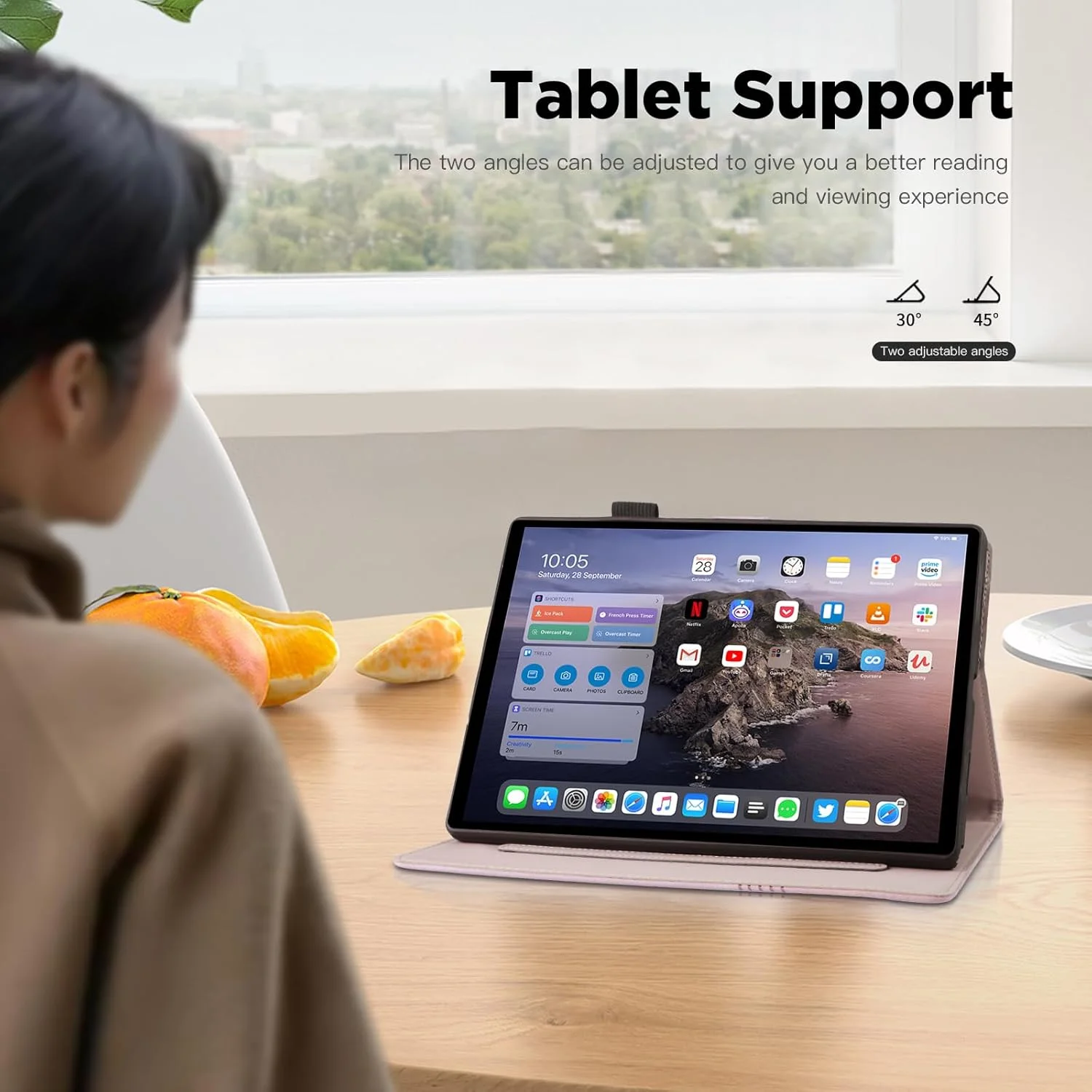 LSPCASA Lenovo Tab P11 2nd Gen Case with Butterfly Pattern Tablet Case Cover for Lenovo P11 Gen 2 with Stand Function Case Compatible with Lenovo Tab P11 Gen 2 Pink