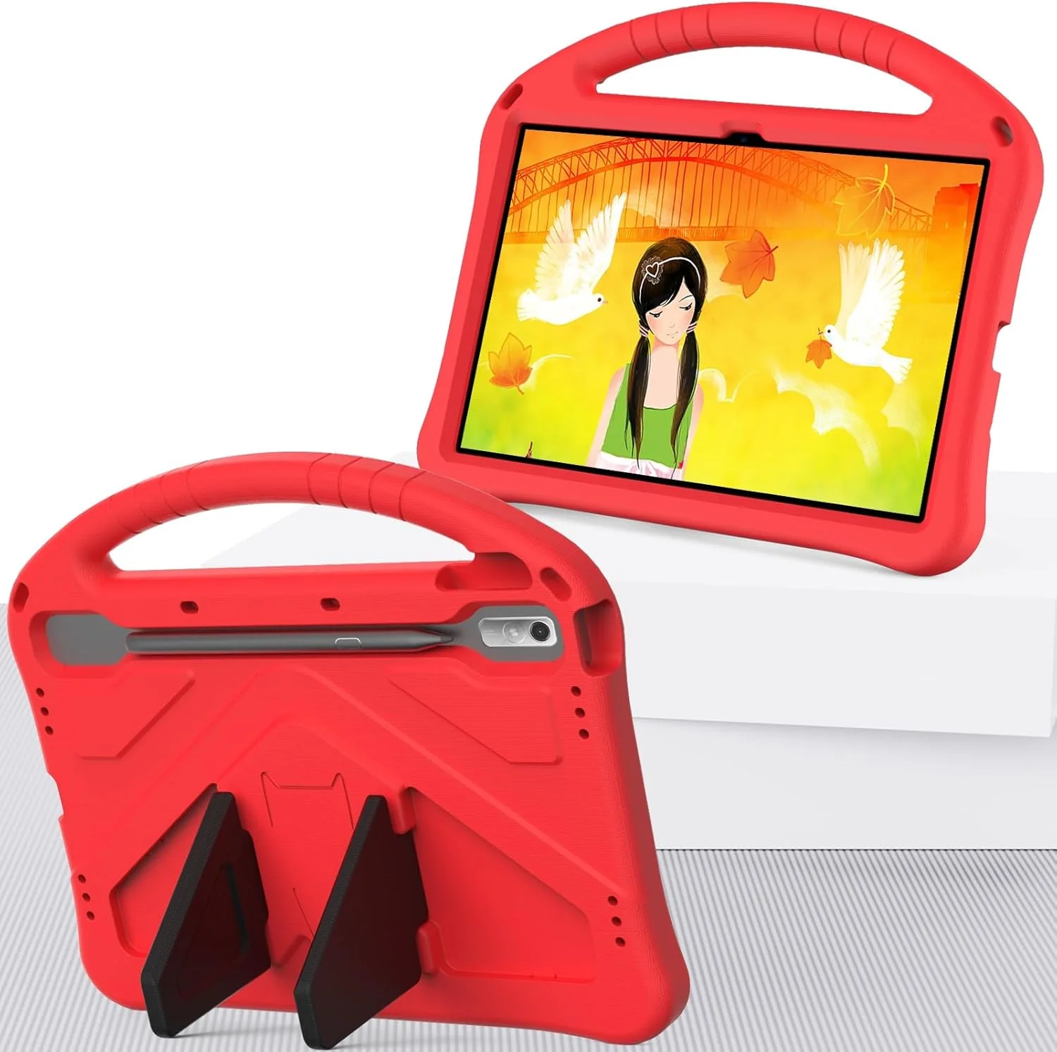 کیف تبلت مسافرتی سازگار با کودکان، سازگار با Lenovo Tab P11 Pro TB-J706F/J716F 2021 2022، کیف EVA محافظ سبک وزن سازگار با کودکان، روکش محافظ