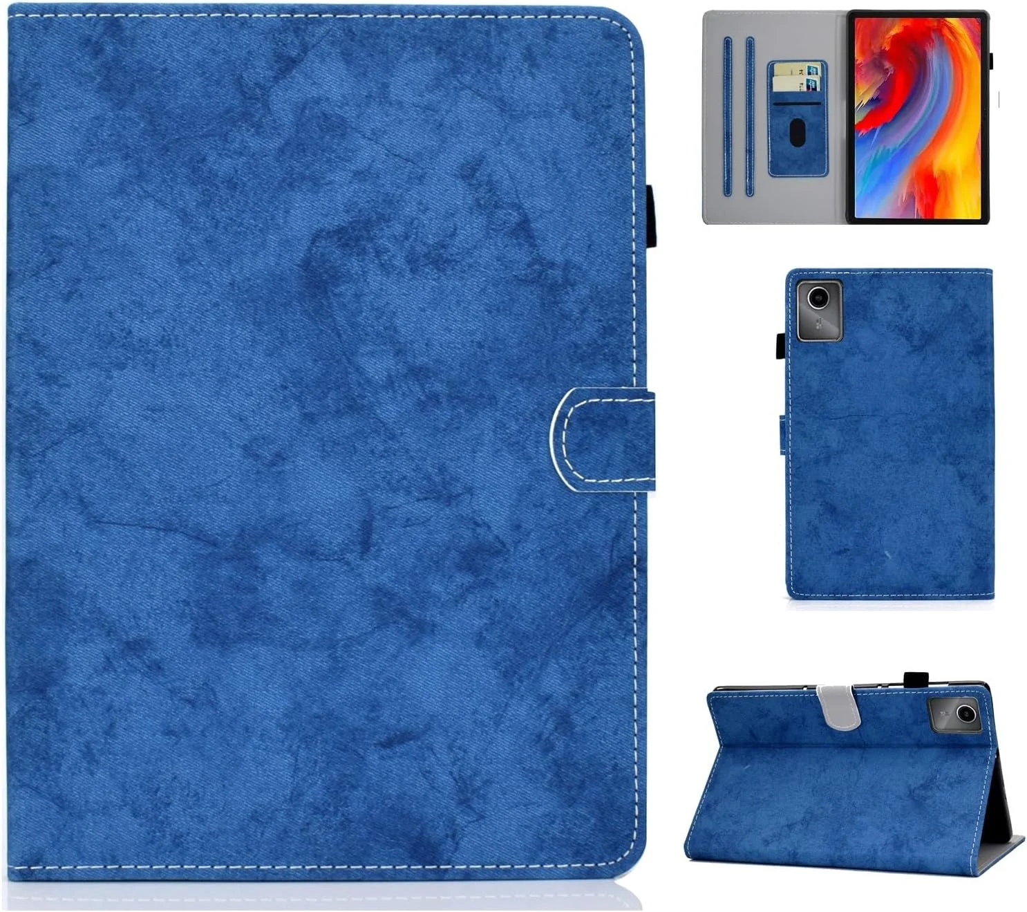 کیف محافظ تبلت سازگار با Lenovo Tab M11 TB330FU / Lenovo Xiaoxin Pad 2024 TB331FC، جلد باریک هوشمند تاشو، کیف محافظ ضد ضربه، سازگار با Lenovo Tab M11