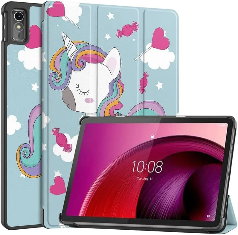 Gruattreay Tablet Case Compatible with Lenovo Tab M10 5G 10.6 inch 2023 Case Tri-Fold Smart Case,Hard PC Back Shell Slim Case Multi-Viewing Angles Stand with Auto Wake Sleep Pad Case (DJS)