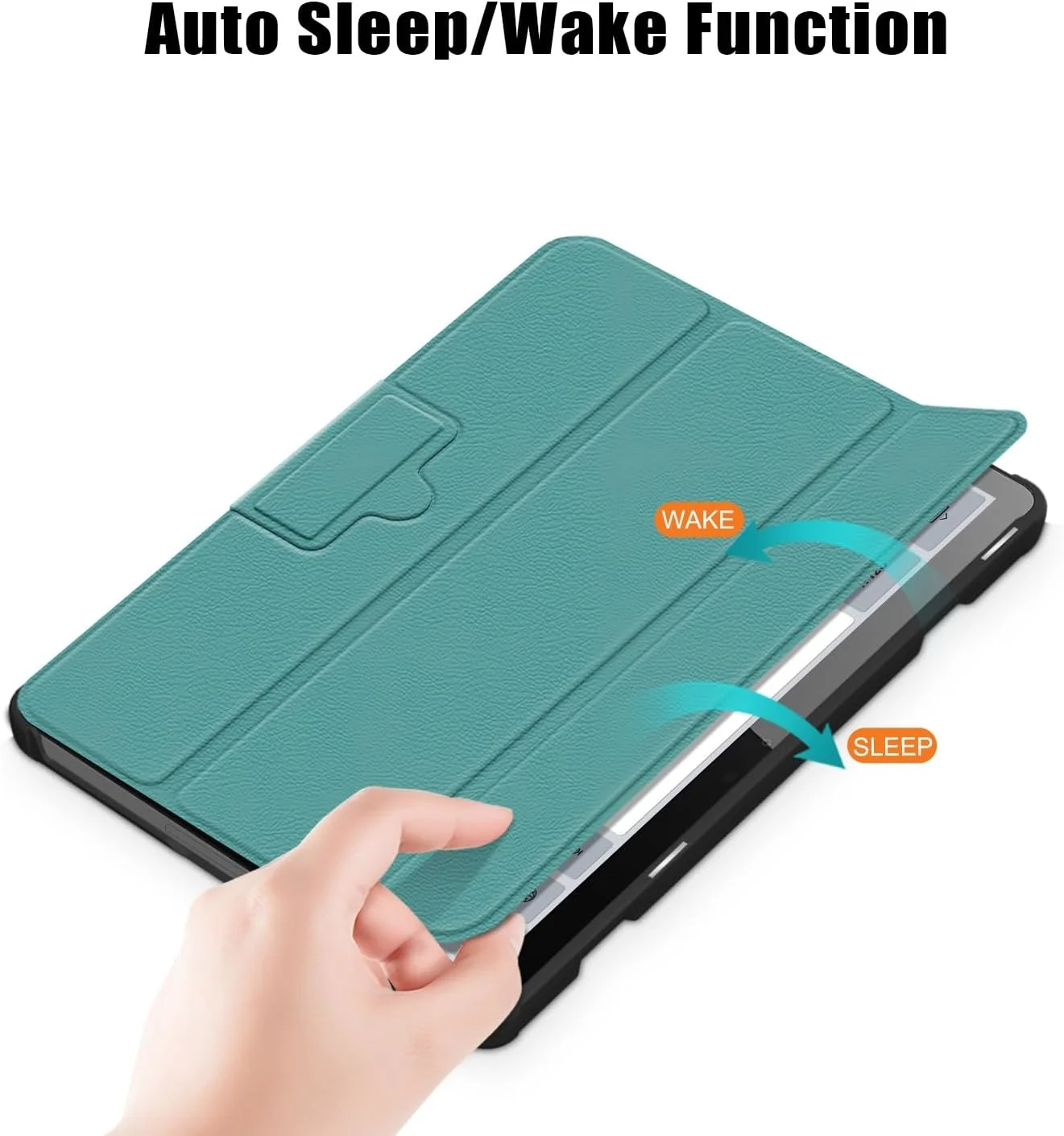 کیف تبلت مسافرتی سازگار با تبلت Lenovo Tab M10 (نسل 3) 10.1 اینچی TB-328F، کیف تبلت هوشمند سه تایی، فوق العاده باریک و سبک، کیف پشتی سخت سازگار با PC، کیف Folio، Sleep/Wake