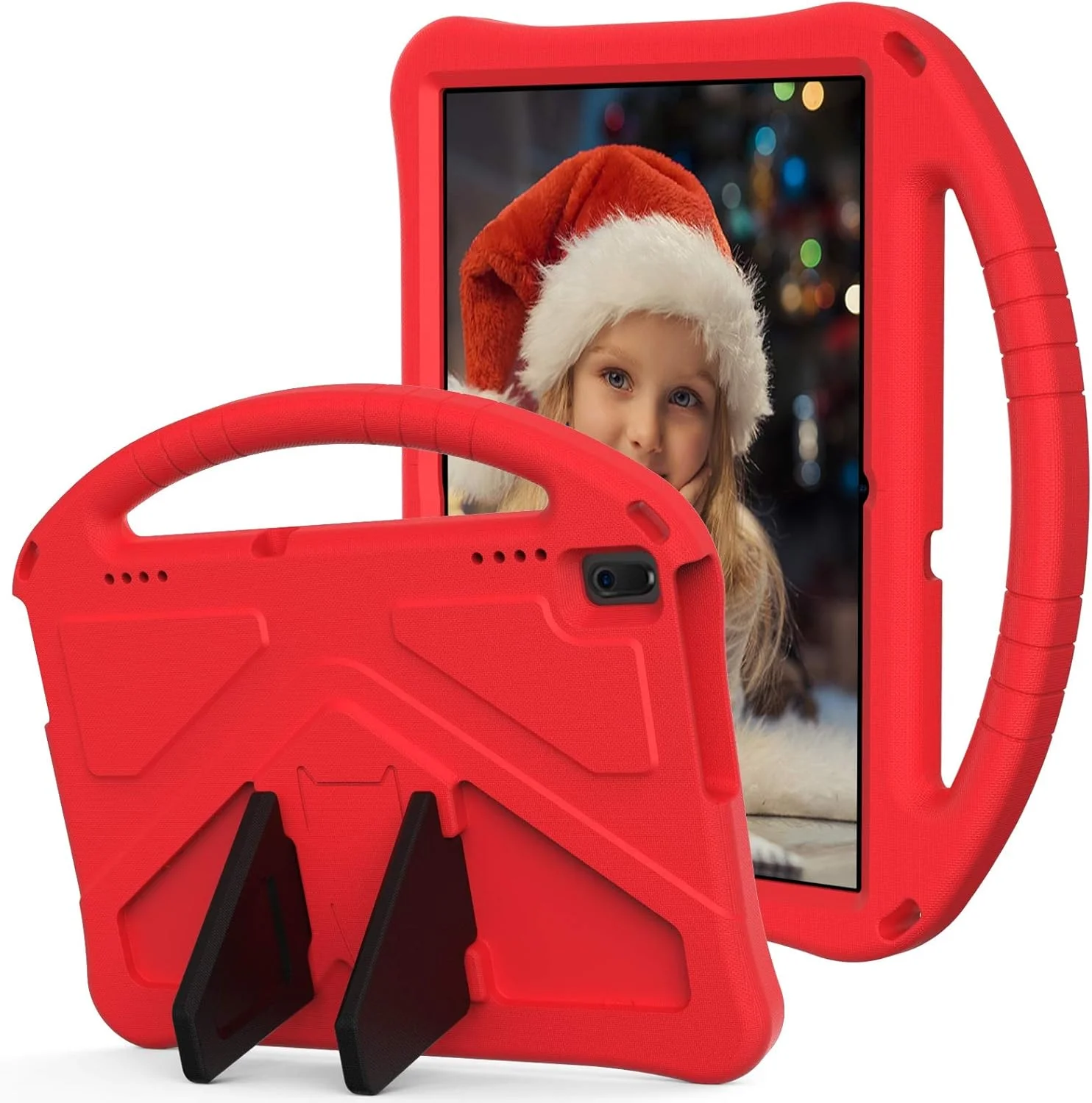 کیف تبلت کودکانه مناسب برای تبلت لنوو تب E10 TB-X104F، مناسب برای تبلت تب 4 10 TB-X304F/N، مناسب برای تب پلاس TB-X704F L V، کیف تبلت ضد آب و ضد ضربه EVA (قرمز)
