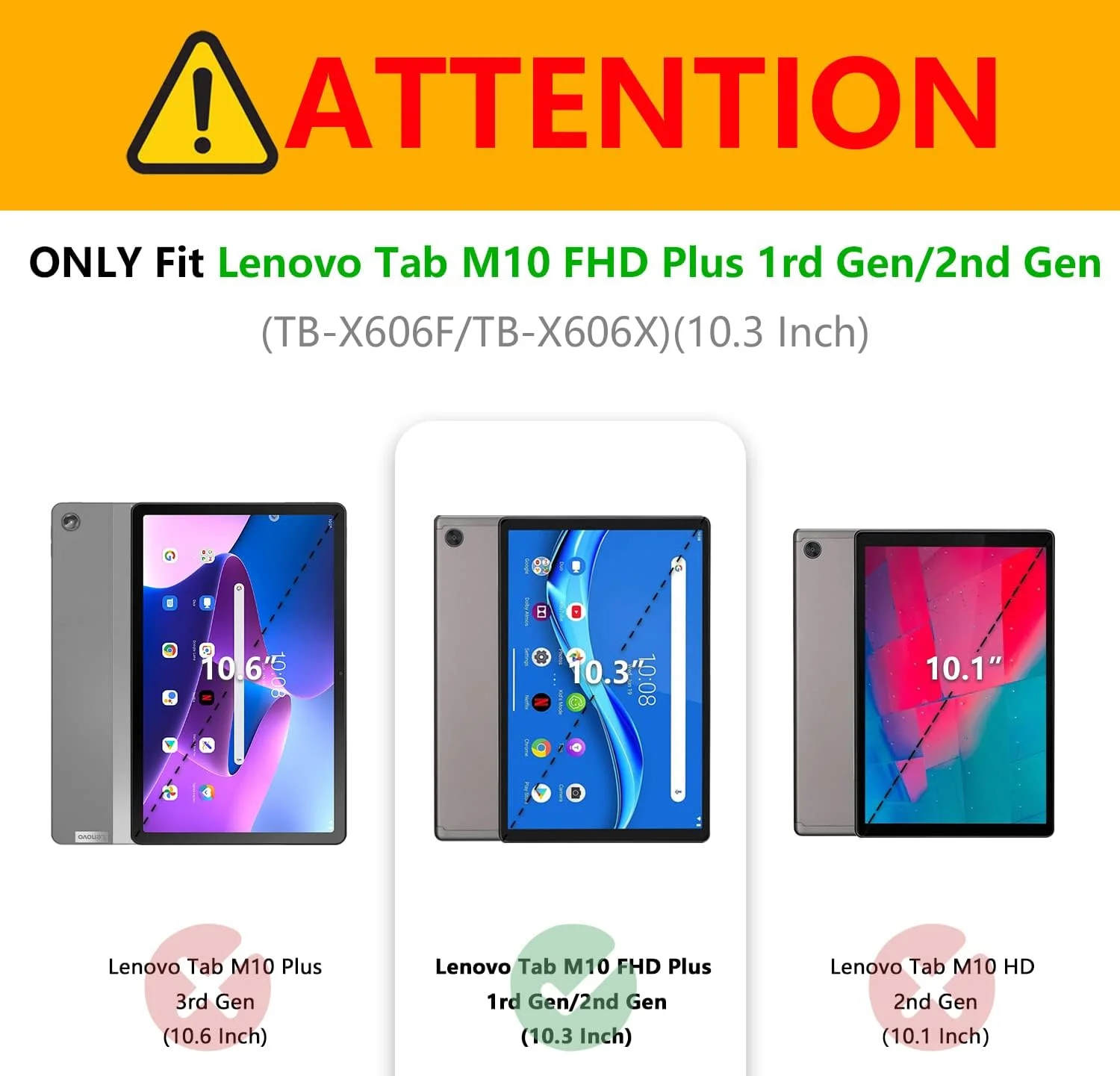 کیف محافظ تبلت Succtopy مناسب برای لنوو تب M10 FHD Plus 10.3 2020، کیف چرمی تاشو و ایستاده، کاور هوشمند مغناطیسی سبک وزن لنوو تب M10 Plus TB-X606F/X606X، درخت زرد