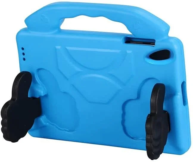 Chstls Kids Case for Lenovo Tab M10 HD 2nd Gen (TB-X306X) / Lenovo Smart Tab M10 HD 2nd Gen (TB-X306F) 10.1 Inch 2020, EVA Lightweight Durable Shockproof Handle Cute Cover with Foldable Stand - Blue