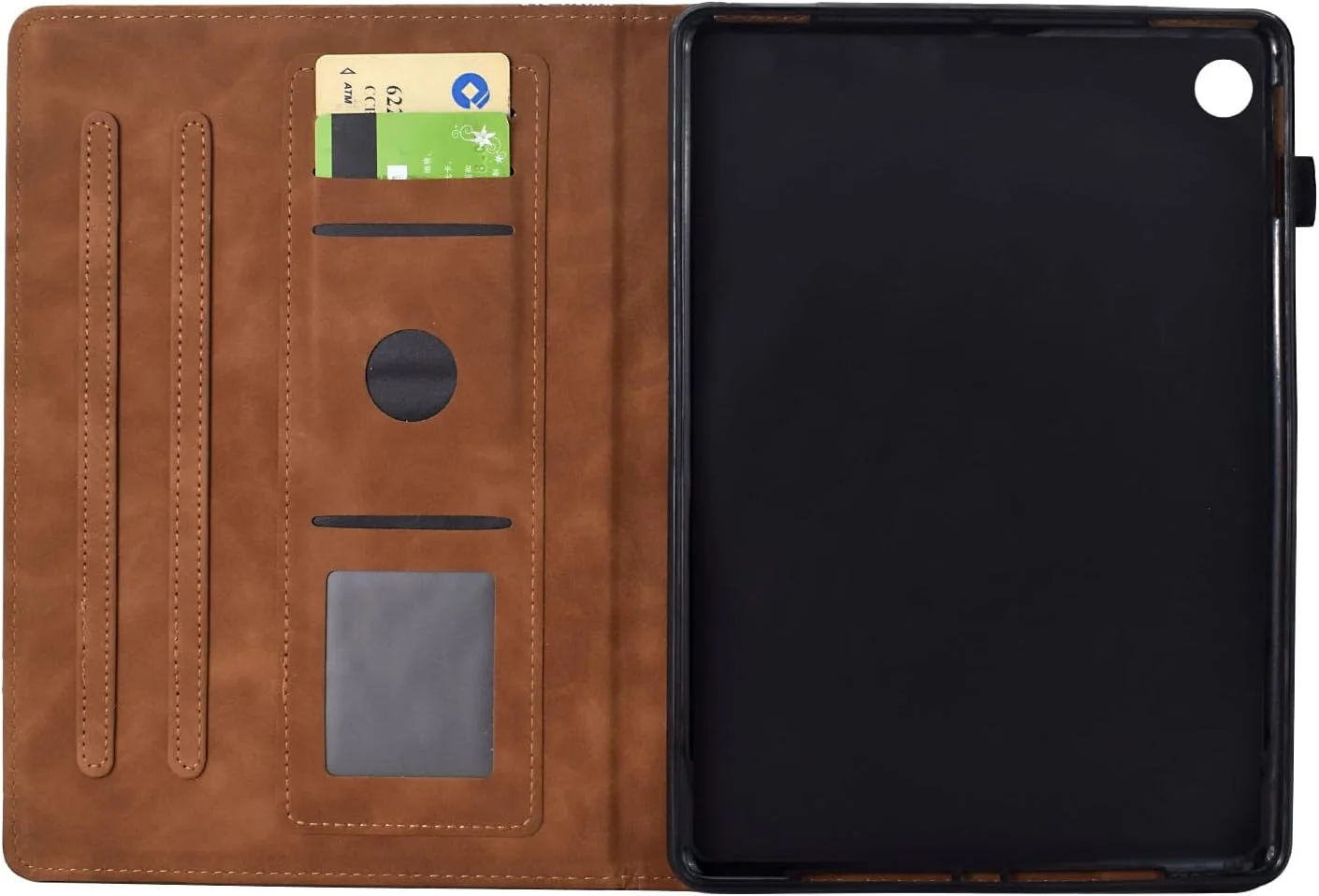 کیف تبلت TEDTIKJT برای لنوو M10 Plus (نسل دوم) 10.3 اینچ 2020 مدل TB-X606F X606X، جلد چرمی PU با قابلیت تاشوندگی و استند محافظ برای لنوو M10 Plus (نسل دوم) 10.3 اینچ، طرح گربه قهوه ای رترو