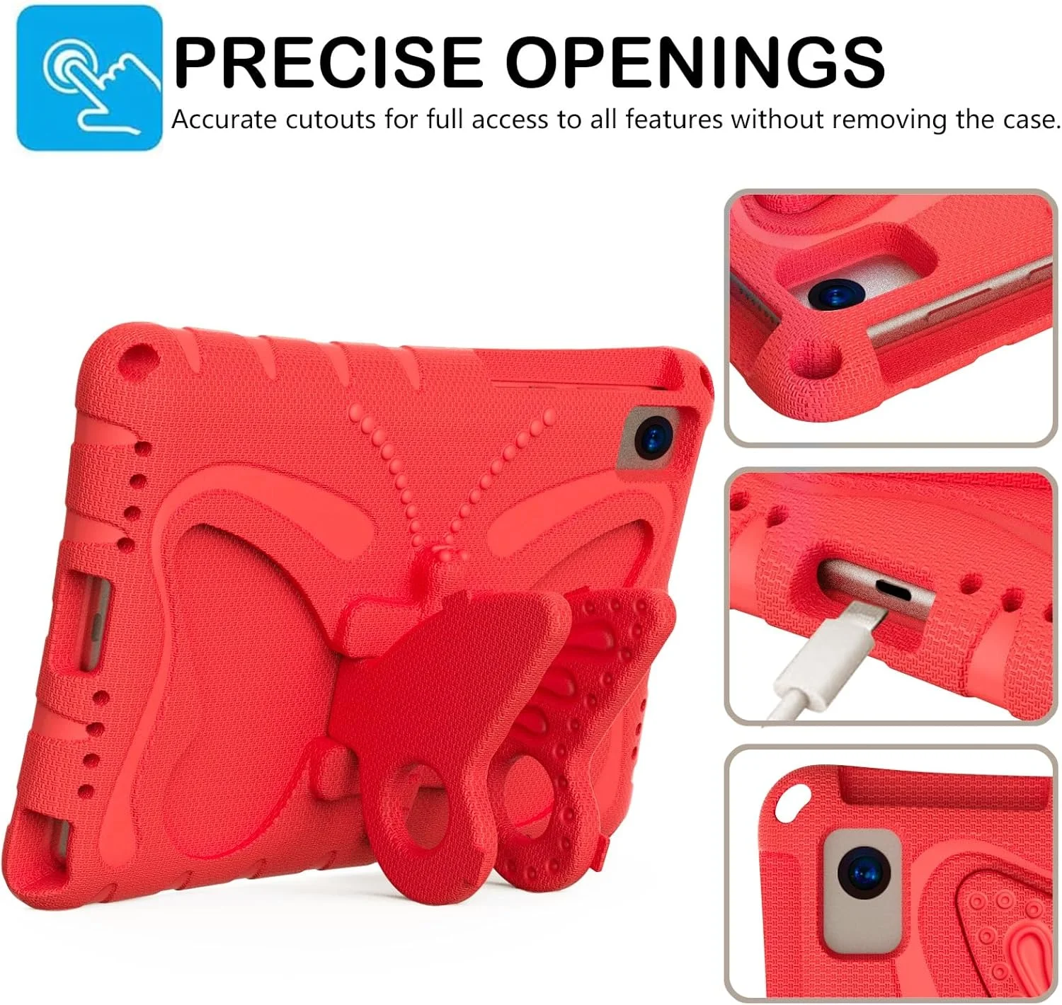 کیف تبلت مناسب برای تبلت لنوو تب M10 پلاس 10.3 اینچ/K10 10.3 اینچ TB-X606F/TB-X606X/TB-X6C6F/TB-X6C6X، کاور محافظ EVA سبک وزن و مقاوم در برابر ضربه با بند شانه