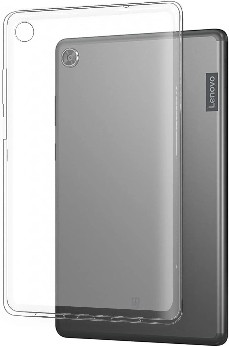 کاور محافظ GMUJIAO سازگار با تبلت Lenovo Tab M8 نسل 4 (TB-300FU)، سیلیکونی نرم چرمی TPU ضد ضربه سبک وزن محافظ-مات شفاف