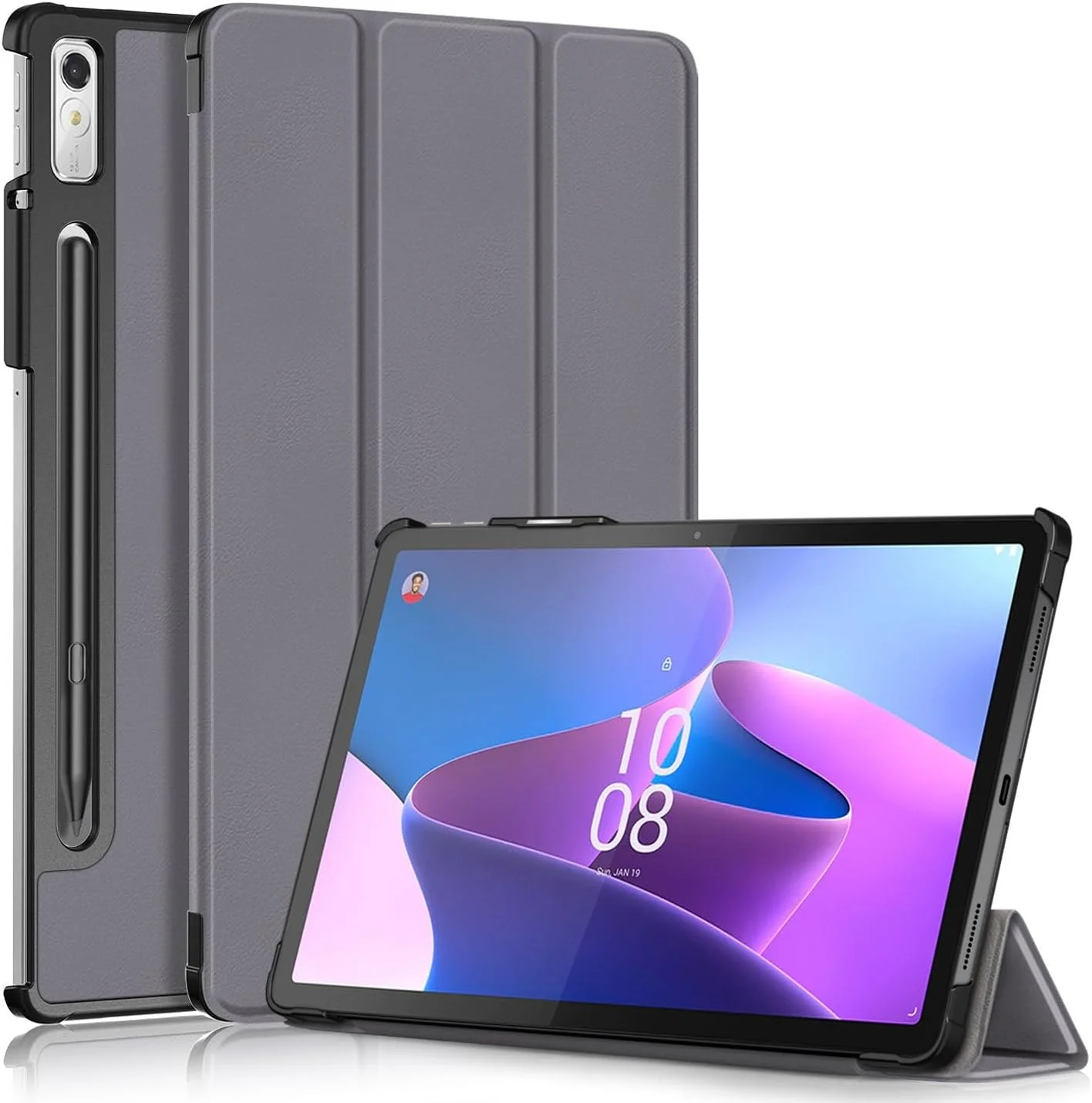 کیف تبلت مسافرتی سازگار با تبلت لنوو تب پد پرو 2022 11.2 اینچی / تب پی 11 پرو (نسل دوم) TB132FU/TB138FC، کیف تبلت هوشمند سه تایی، فوق العاده نازک و سبک با پایه محکم