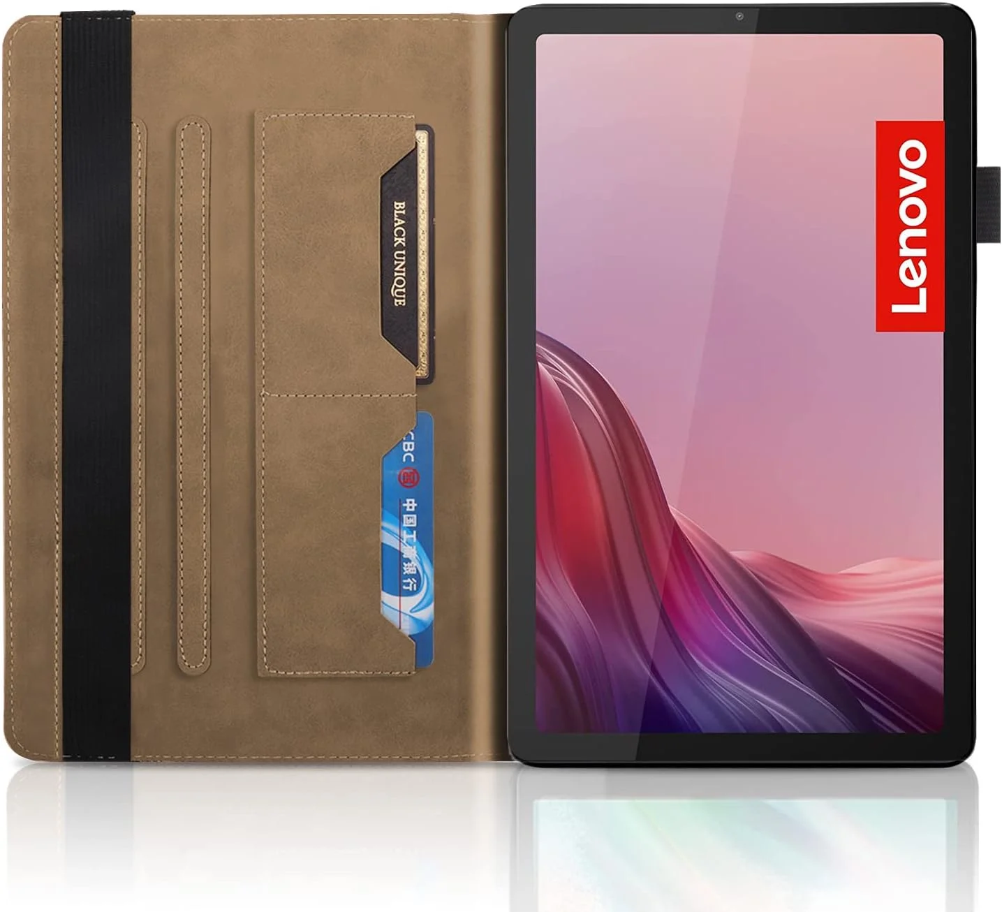 کیف محافظ تبلت لنوو تب M9 HD سایز 9 اینچ مدل TB-310FU سال 2023، کیف چرمی PU تاشو با قابلیت استند و جای قلم، طرح کیف پول، قهوه ای کیف محافظ تبلت لنوو تب M9 HD سایز 9 اینچ مدل TB-310FU سال 2023، کیف چرمی PU تاشو با قابلیت استند و جای قلم، طرح کیف پول، قهوه ای