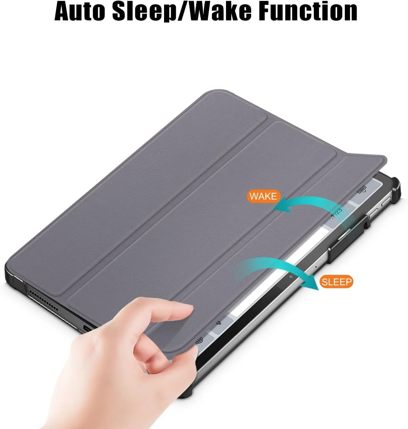 کیف تبلت مسافرتی سازگار با تبلت لنوو تب پد پرو 2022 11.2 اینچی / تب پی 11 پرو (نسل دوم) TB132FU/TB138FC، کیف تبلت هوشمند سه تایی، فوق العاده نازک و سبک با پایه محکم