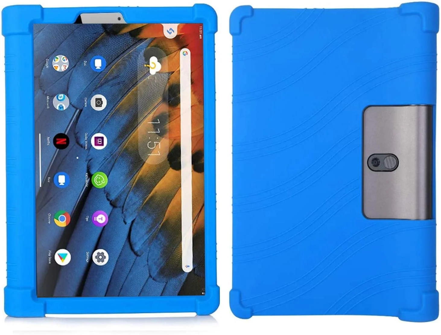 کیف محافظ تبلت Lenovo Yoga Tab 3 8 اینچی، سبک وزن، سیلیکونی، مقاوم در برابر ضربه، مناسب کودکان، آبی