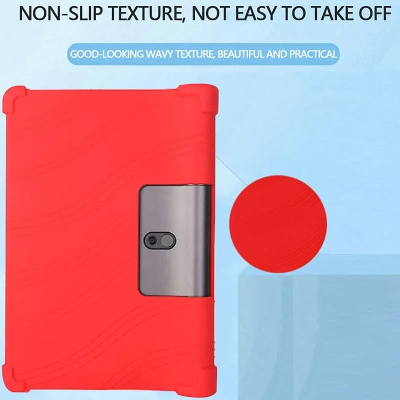 کیف محافظ تبلت Lenovo Yoga Tab 3 8 اینچی، سبک وزن، سیلیکونی، مقاوم در برابر ضربه، مناسب کودکان، آبی