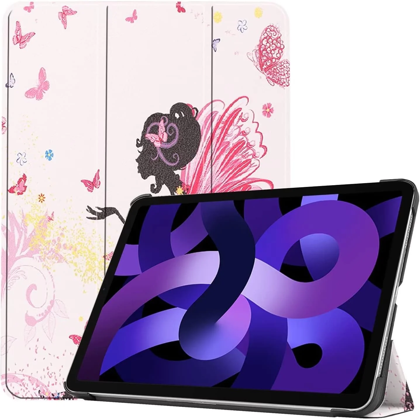 کیف تبلت RanTuo برای Lenovo Tab M10 (نسل 3)، روکش PU، سبک و نازک، ضد آب، ضد گرد و غبار، محافظ ضد افتادن برای Lenovo Tab M10 (نسل 3). (دختر اِلف)