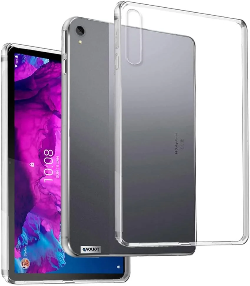 REY Transparent Silicone TPU Case for Lenovo Tab P11 (11 Inches) - Tab P11 Plus (11 Inches), Premium Scratch-Resistant TPU Transparent Protective Case, Ultra Thin 0.33 mm