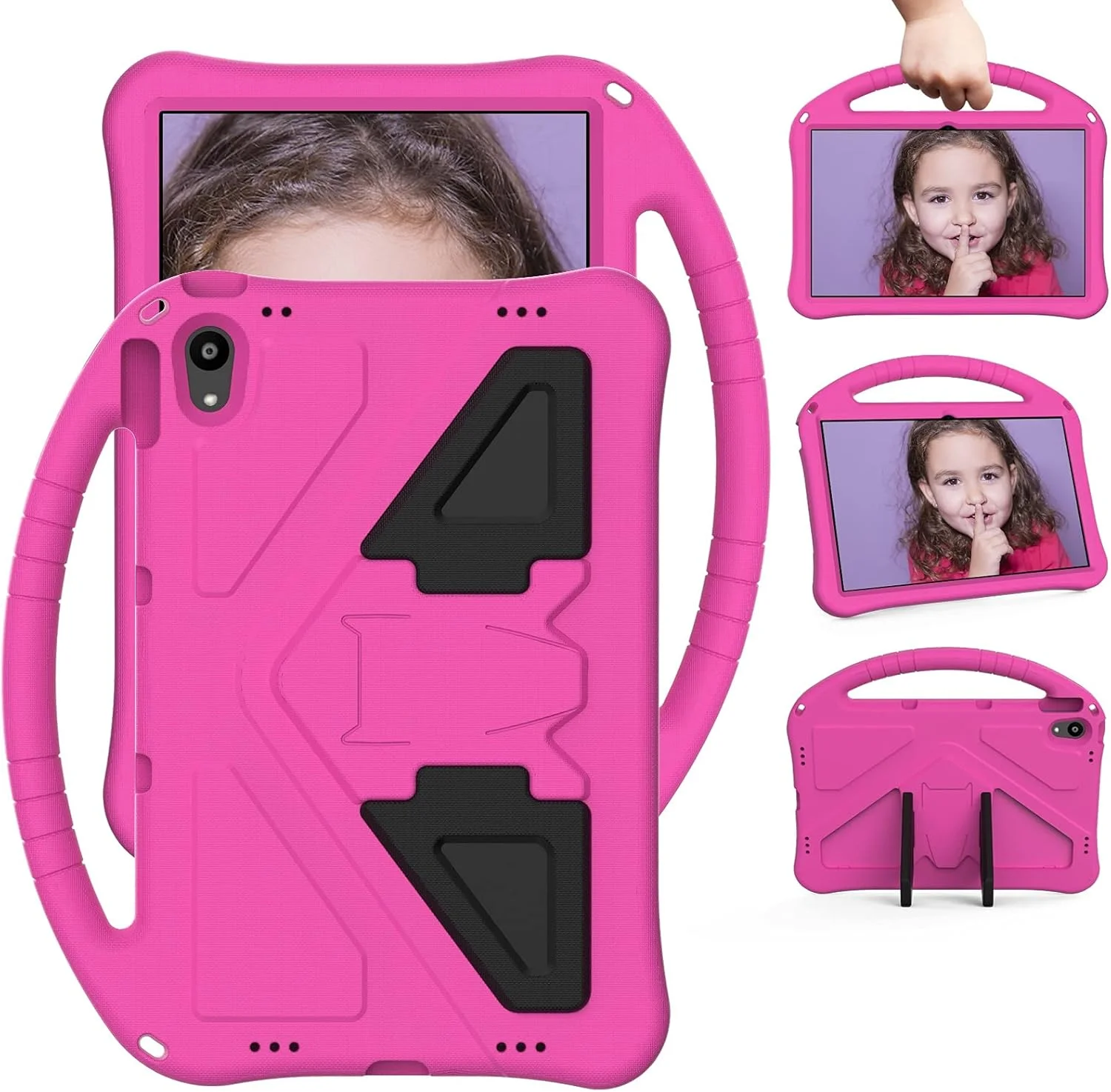 کیف تبلت مسافرتی XNCVBD برای کودکان مناسب برای تبلت Lenovo Tab P11 TB-J606F، کیف تبلت سبک وزن ضد ضربه EVA برای کودکان با دسته بزرگ، کیف محافظ مقاوم برای محافظت از تبلت (قرمز رز) کیف تبلت مسافرتی XNCVBD برای کودکان مناسب برای تبلت Lenovo Tab P11 TB-J606F، کیف تبلت سبک وزن ضد ضربه EVA برای کودکان با دسته بزرگ، کیف محافظ مقاوم برای محافظت از تبلت (قرمز رز)