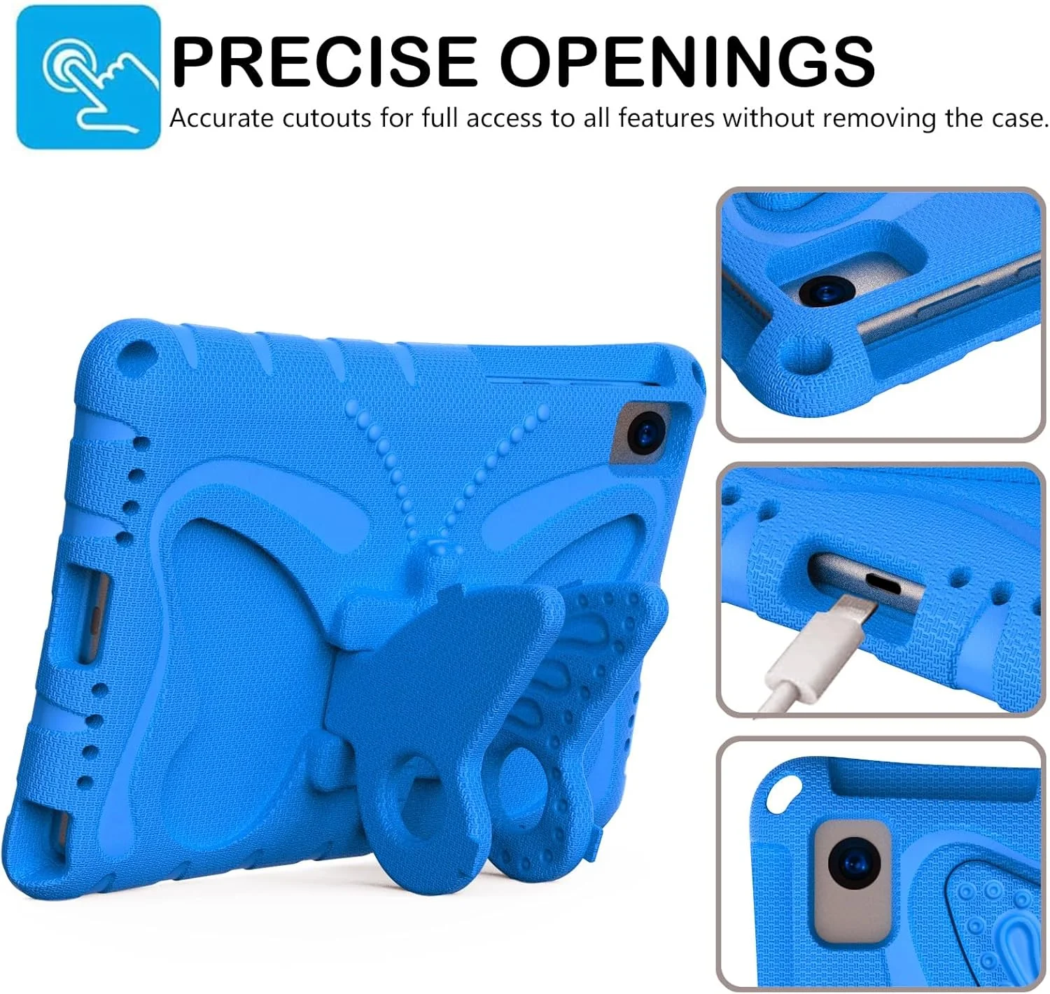 کیف حمل تبلت سازگار با Lenovo Tab M10 Plus 10.3 اینچ / K10 10.3 اینچ TB-X606F/TB-X606X/TB-X6C6F/TB-X6C6X، سبک وزن، مقاوم، ضد ضربه، محافظ با بند شانه، Pap Case