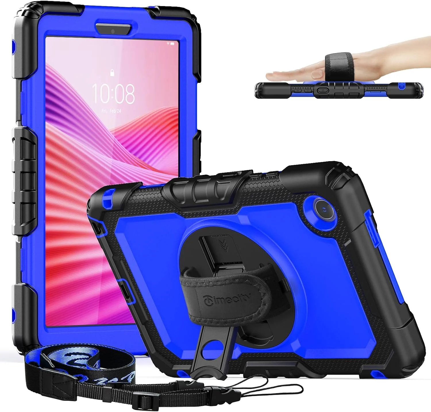 کیف تبلت تایم سیتی برای لنوو تب K9/ تب One 8.7 اینچ 2025 (TB305XU/ TB305FU)، محافظت ضد ضربه با پایه چرخان 360 درجه و بند شانه و محافظ صفحه نمایش و نگهدارنده قلم - آبی تیره کیف تبلت تایم سیتی برای لنوو تب K9/ تب One 8.7 اینچ 2025 (TB305XU/ TB305FU)، محافظت ضد ضربه با پایه چرخان 360 درجه و بند شانه و محافظ صفحه نمایش و نگهدارنده قلم - آبی تیره