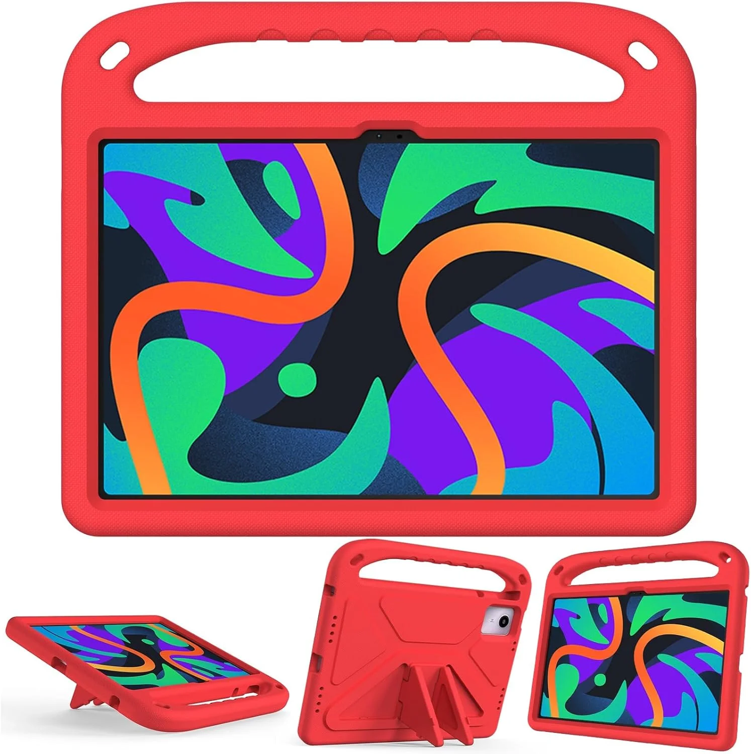 کیف تبلت مسافرتی سازگار با Lenovo Tab M11 TB-330FU/Lenovo Xiaoxin Pad 2024 TB-331FC، کیف محافظ EVA سبک و مقاوم در برابر ضربه برای کودکان، با دسته و بند شانه