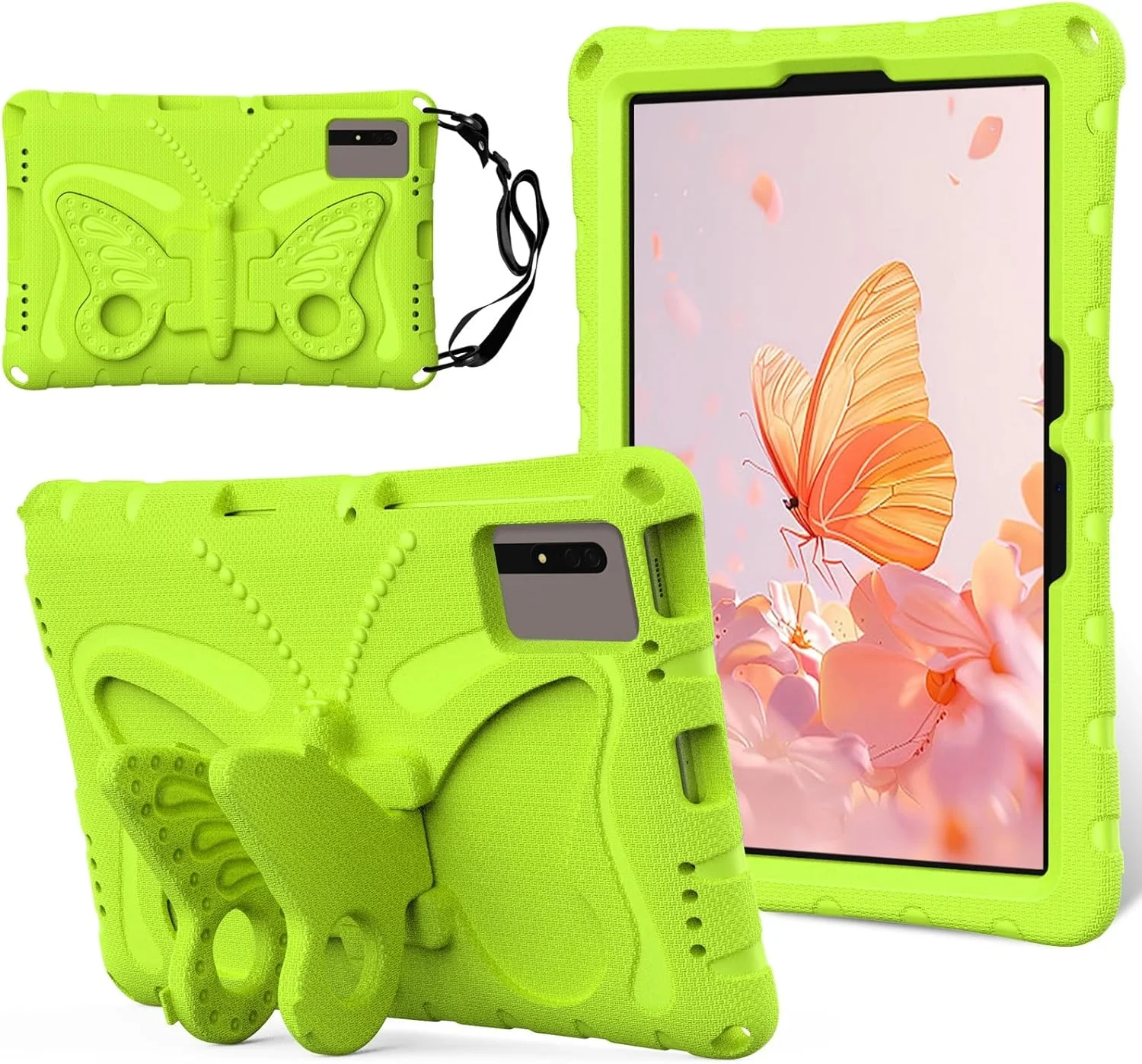 کیف محافظ تبلت سازگار با Lenovo Tab M11 TB-330FU/ iaoxin Pad 2024 11 اینچ TB-331FC، کاور محافظ سبک وزن EVA مقاوم در برابر ضربه با بند شانه ای سازگار با پایه نگهدارنده کودک کیف محافظ تبلت سازگار با Lenovo Tab M11 TB-330FU/ iaoxin Pad 2024 11 اینچ TB-331FC، کاور محافظ سبک وزن EVA مقاوم در برابر ضربه با بند شانه ای سازگار با پایه نگهدارنده کودک