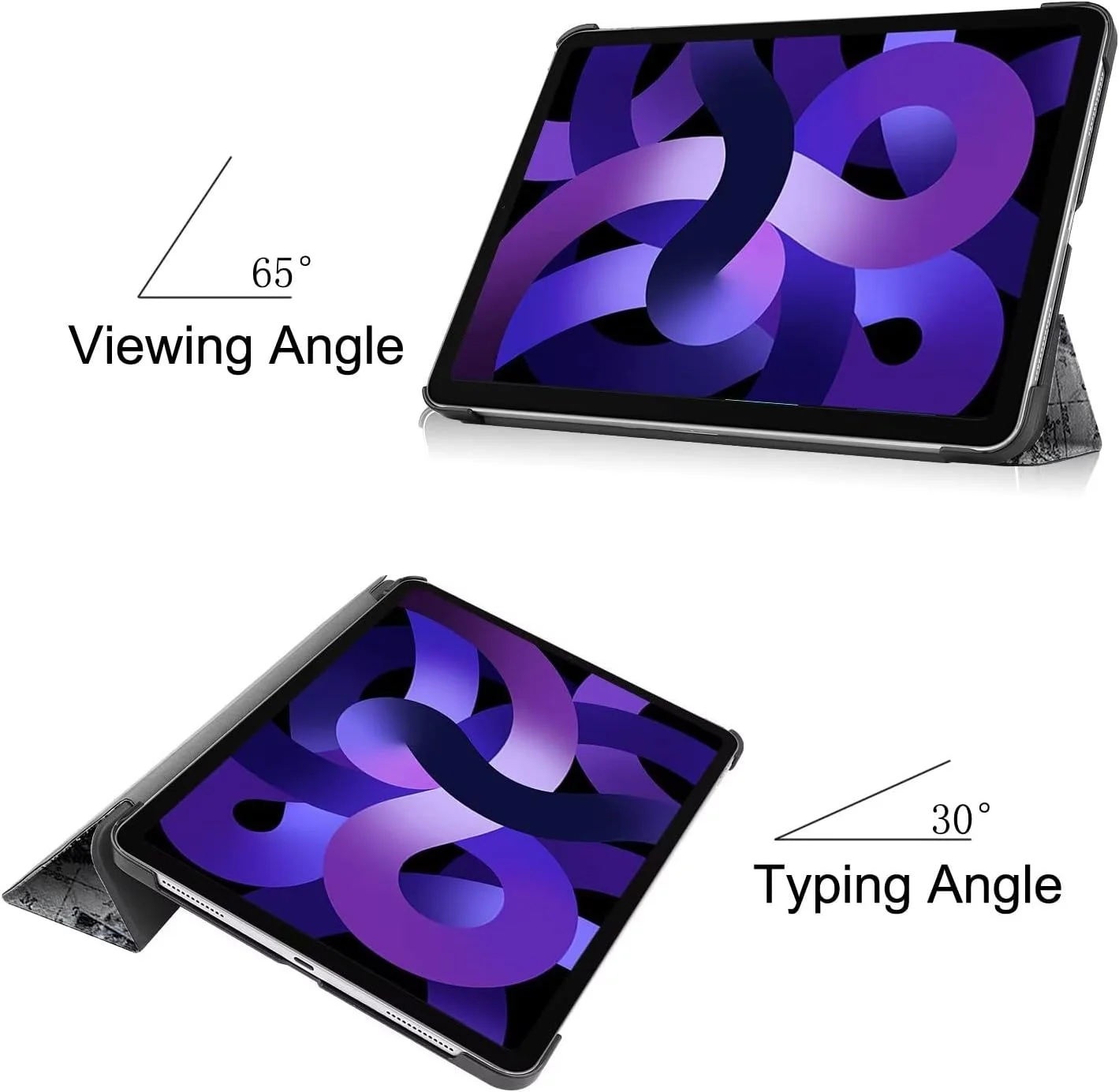 کیف تبلت RanTuo برای لنوو پد پلاس، چرم PU، سبک و نازک، ضد آب، ضد گرد و غبار، قاب محافظ ضد افتادن برای لنوو پد پلاس. (برج آهنی)